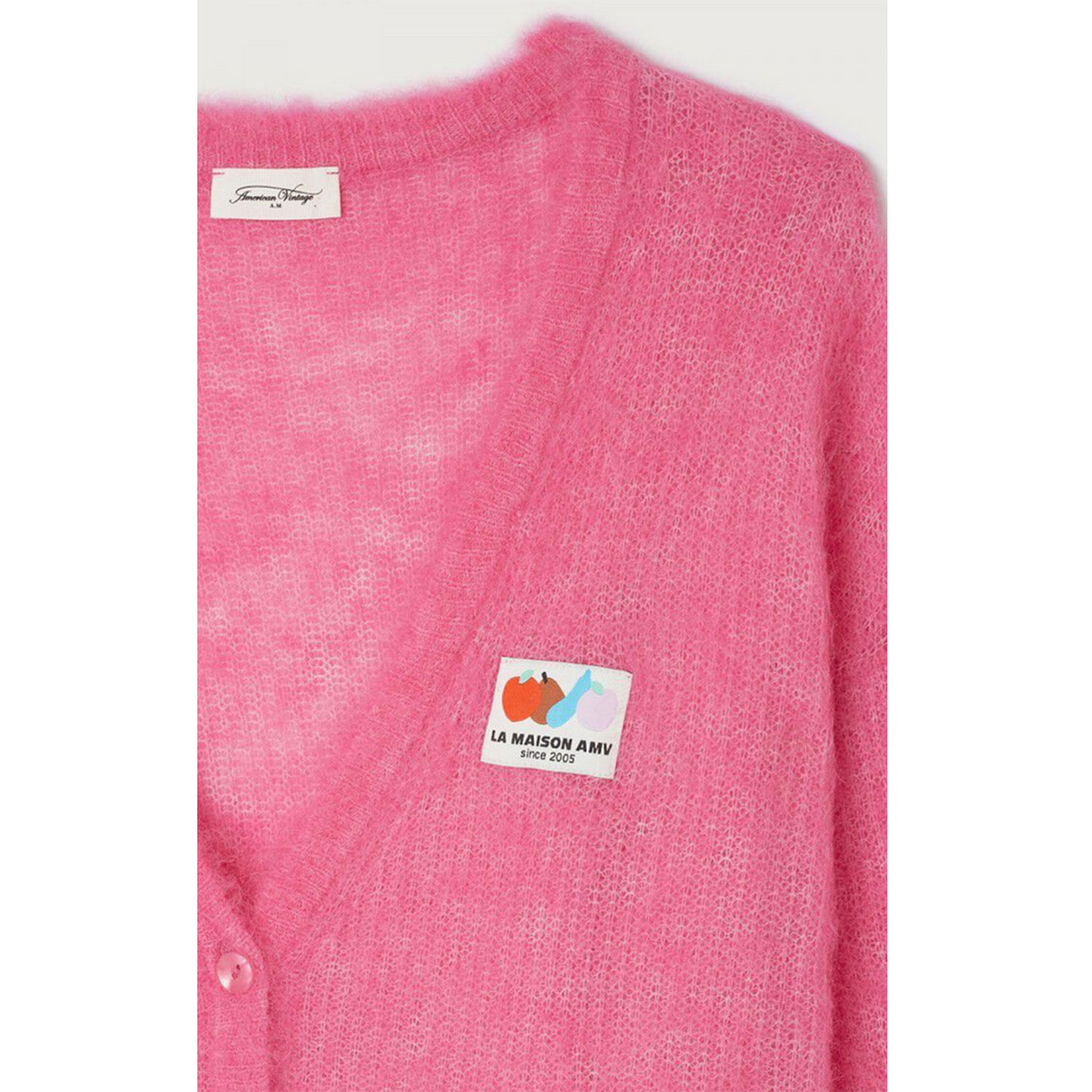 American Vintage Nenybay Cardigan in Pink von American Vintage Detail