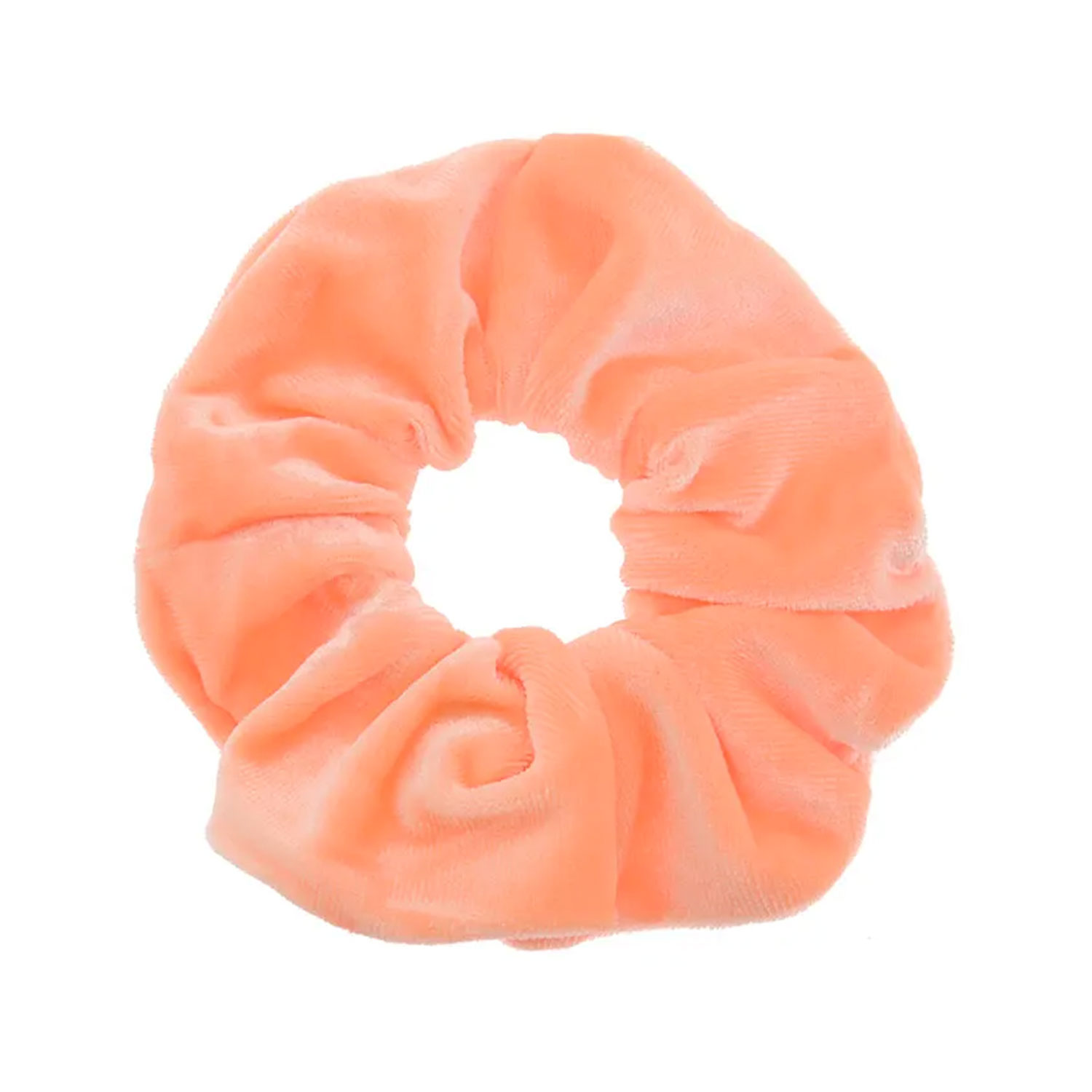 Voila Velvet Neon Scrunchie Orange