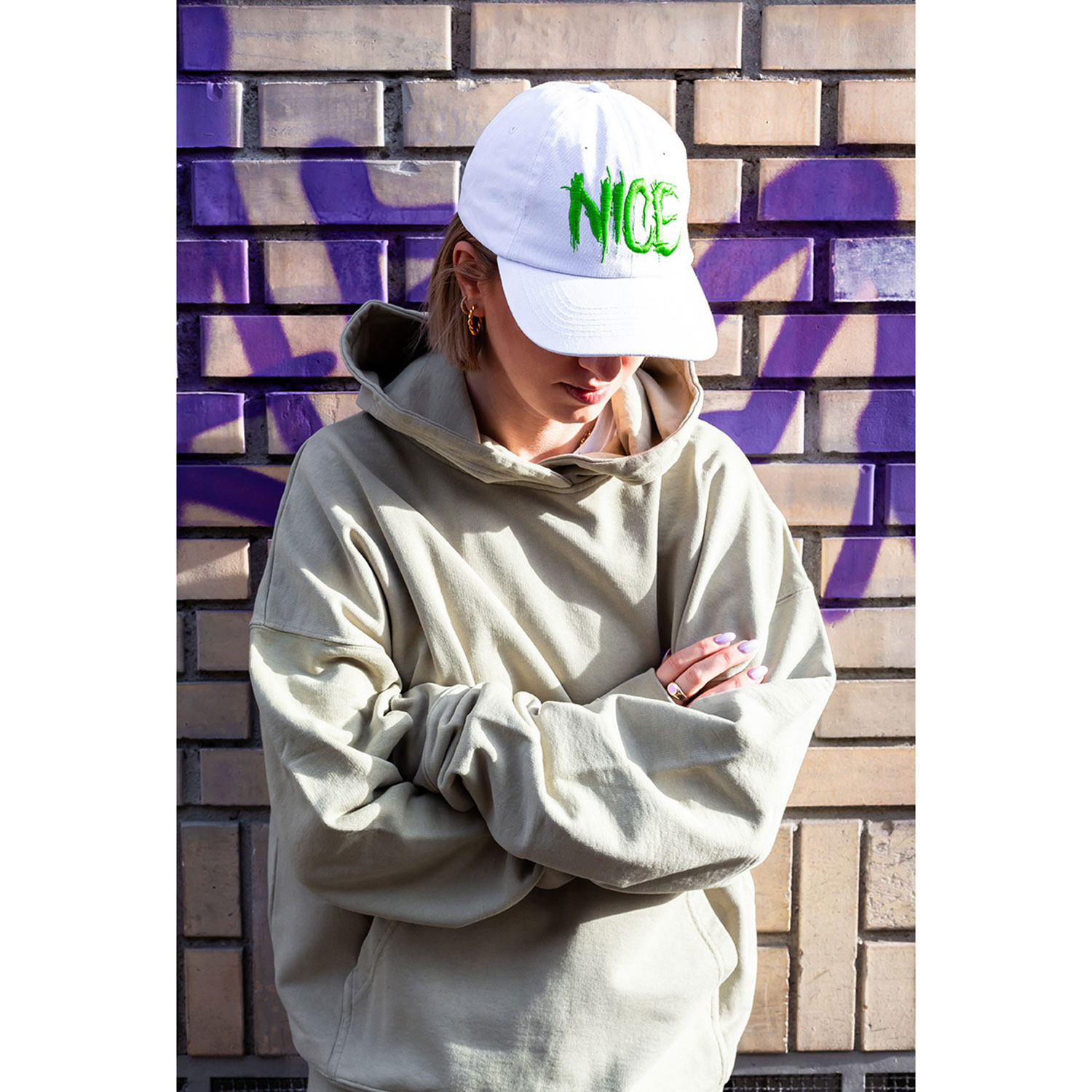La Garçonne Accessoires Be Nice Cap White
