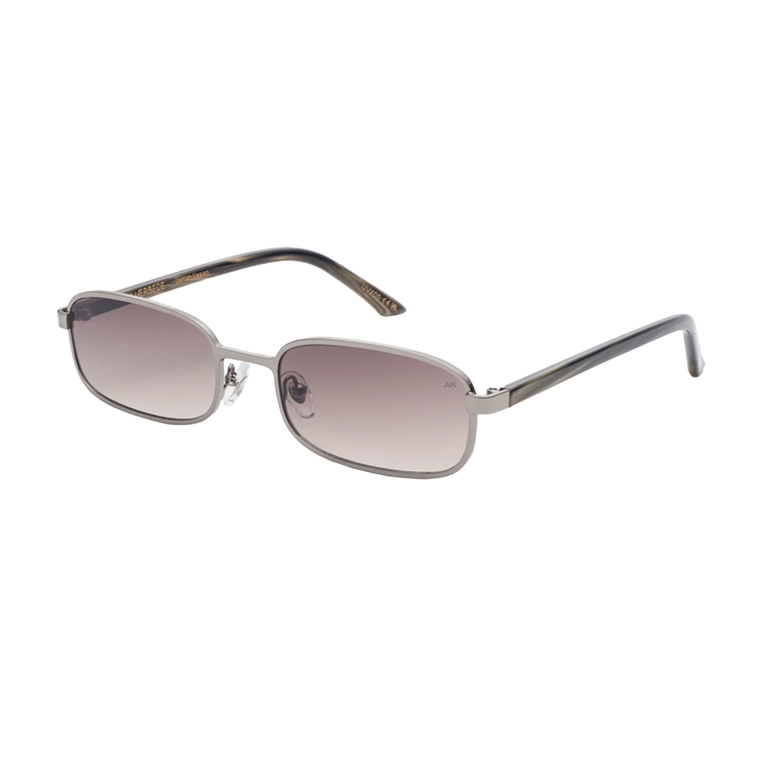 A.Kjaerbede Noah Sonnenbrille Silver Stripe Horn