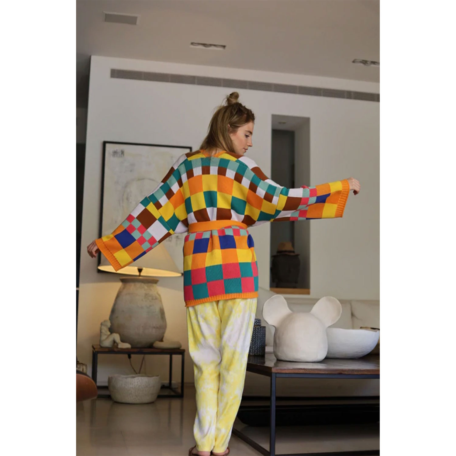 Me369 Noel Cardigan Check