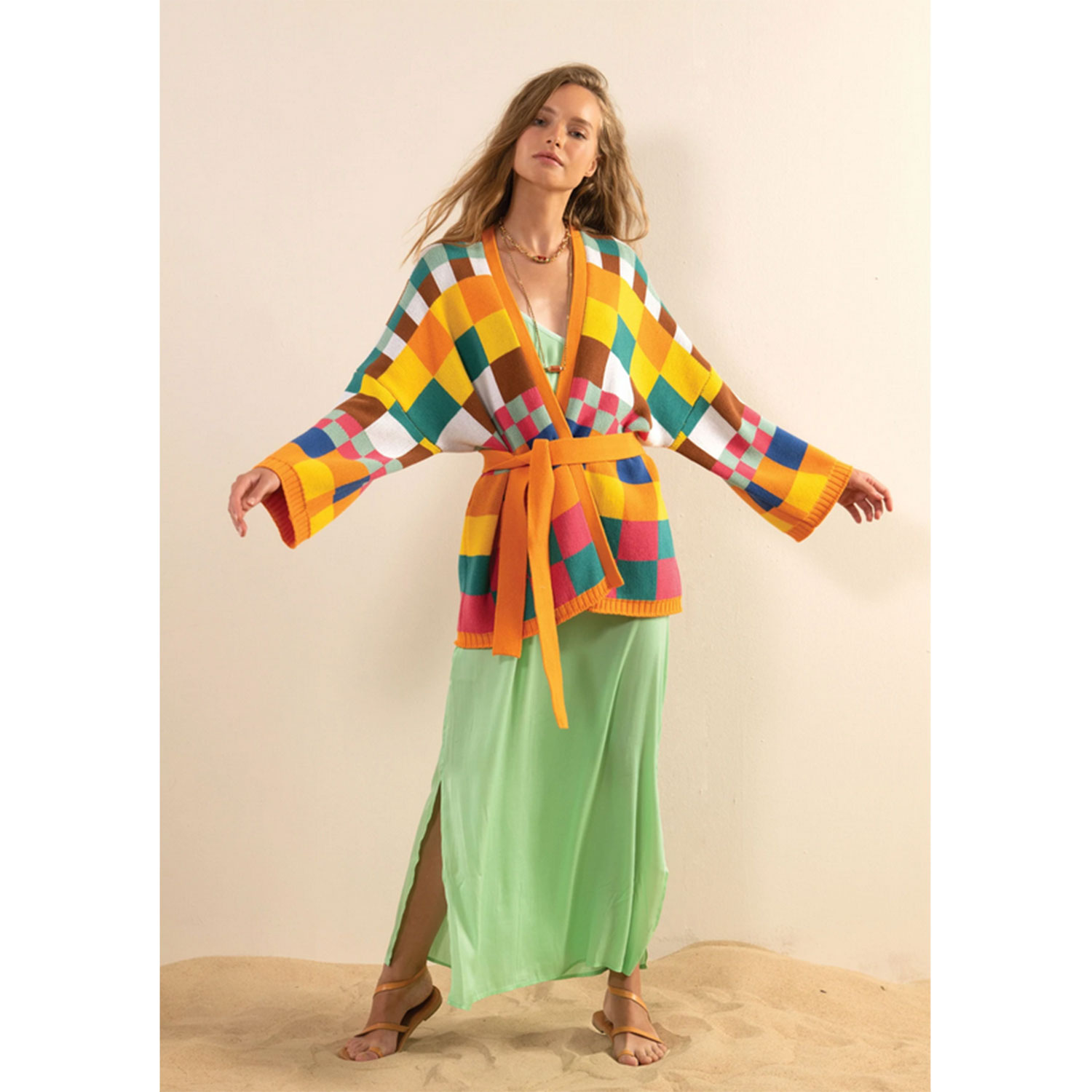 Me369 Noel Cardigan Check