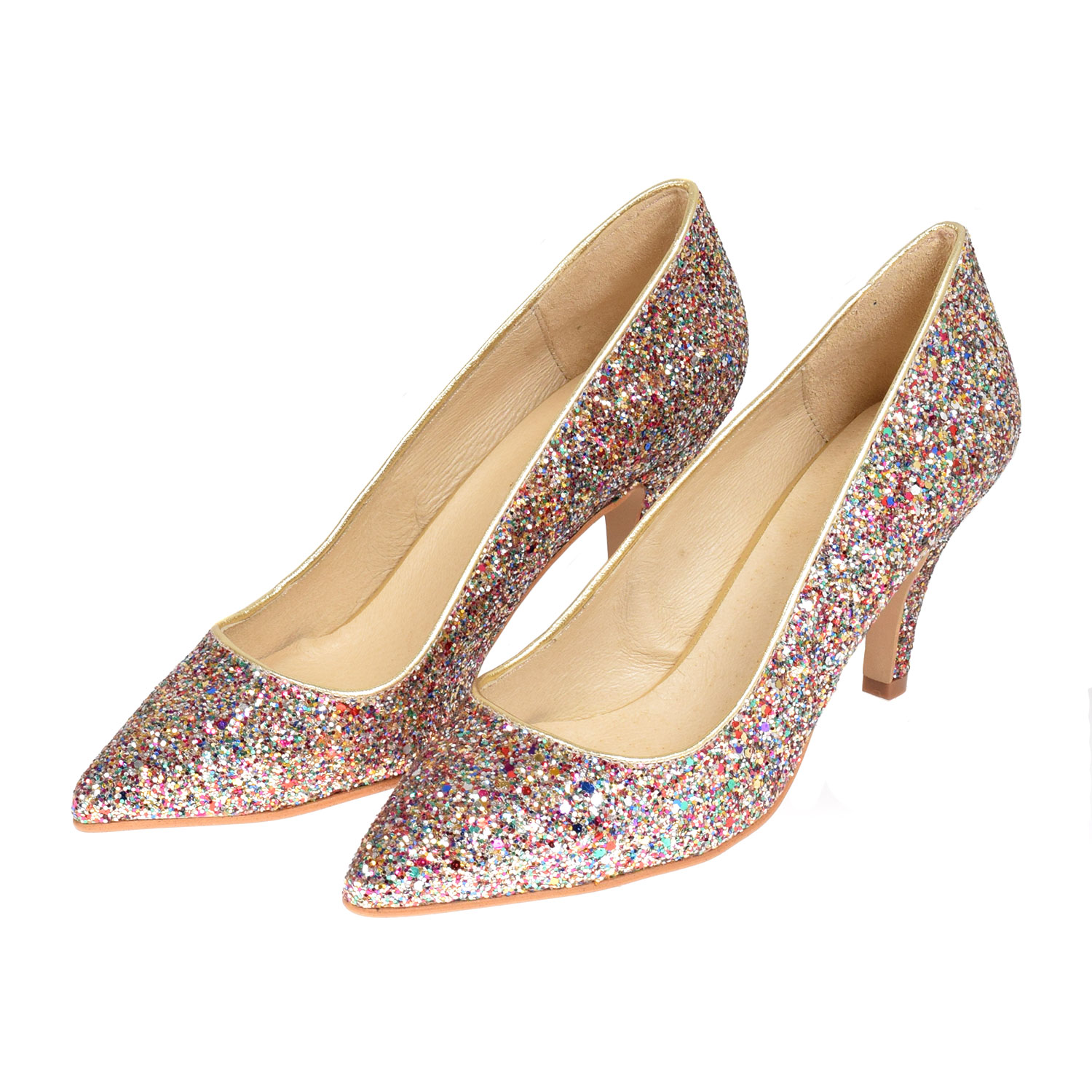 Nouelle Absatzschuhe Glitter Multi