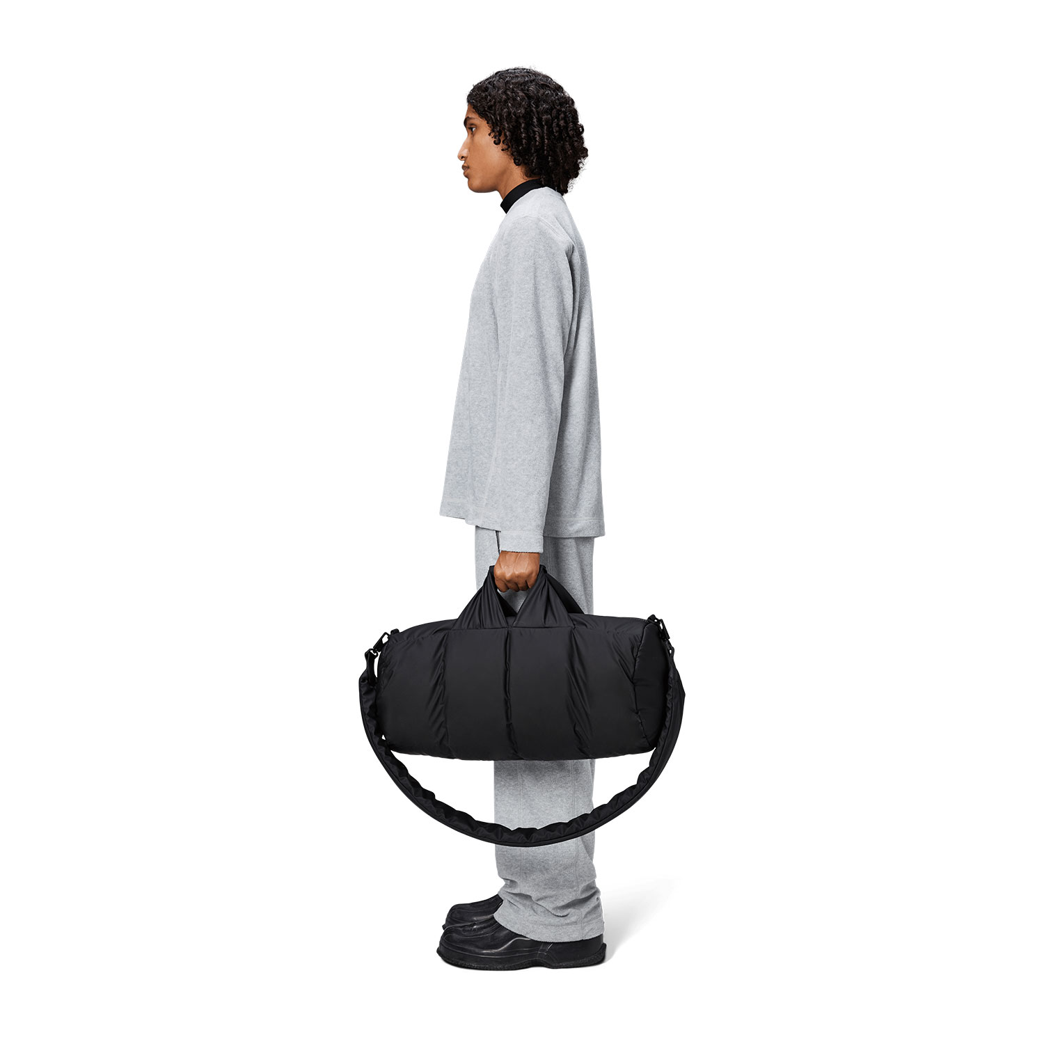 Rains Nyssa Puffer Duffel Tasche Black