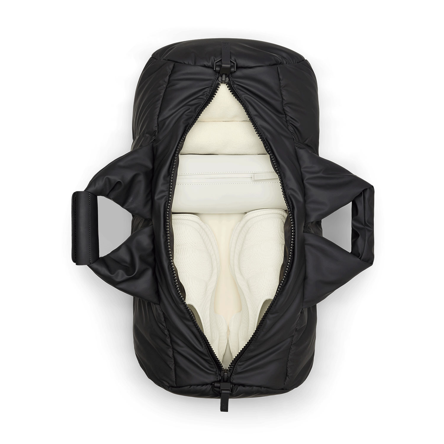 Rains Nyssa Puffer Duffel Tasche Black