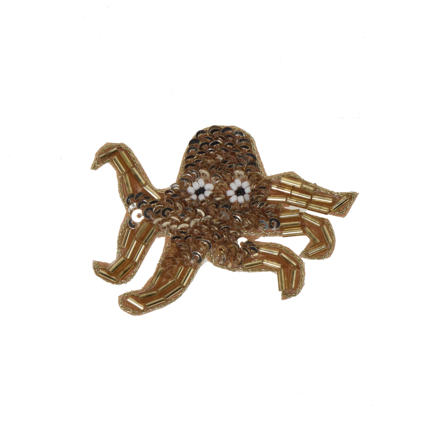 La Garçonne Bijoux Octopus Brosche in Gold von La Garçonne Bijoux vorne