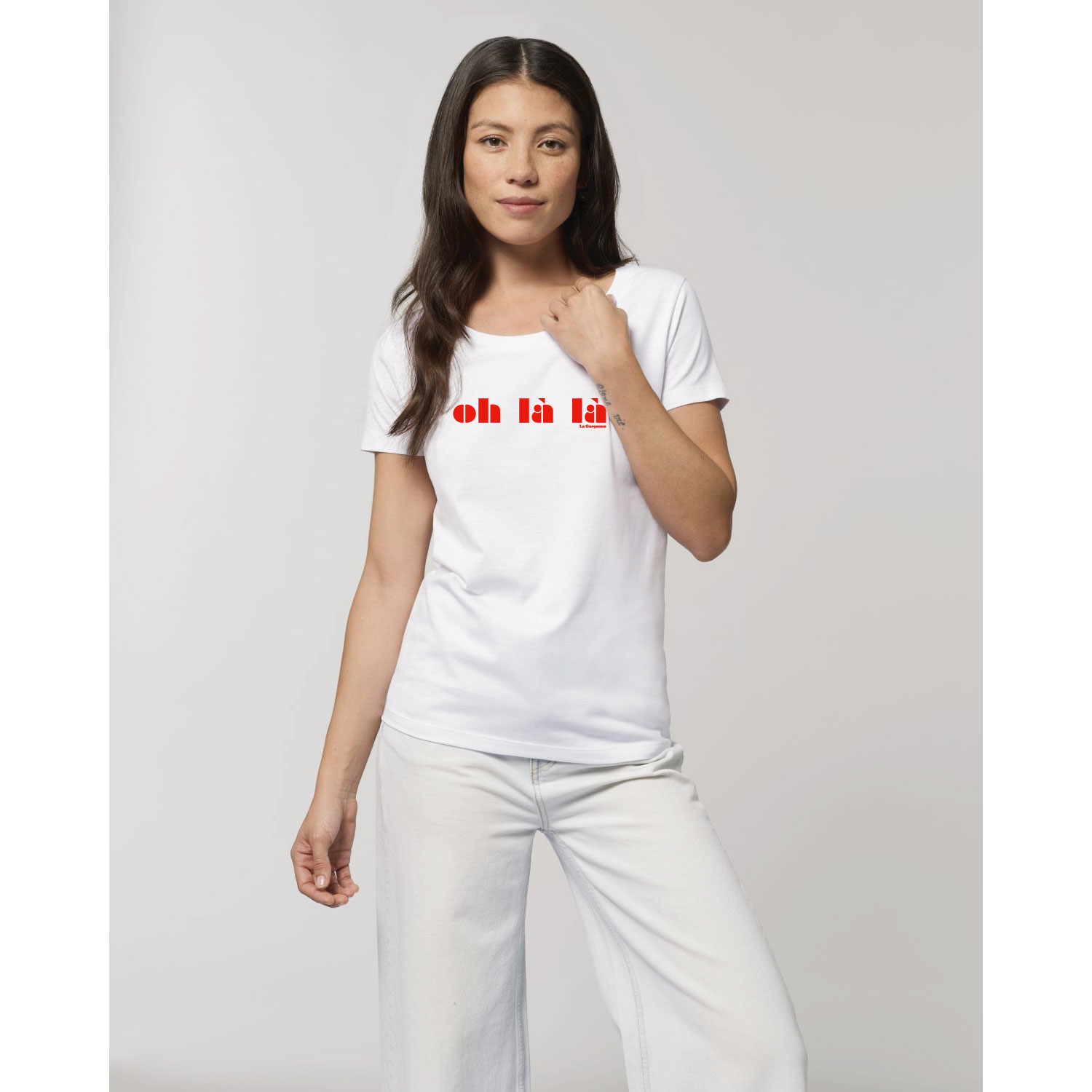 La Garçonne Vetements Oh la la Jazzer T-Shirt White