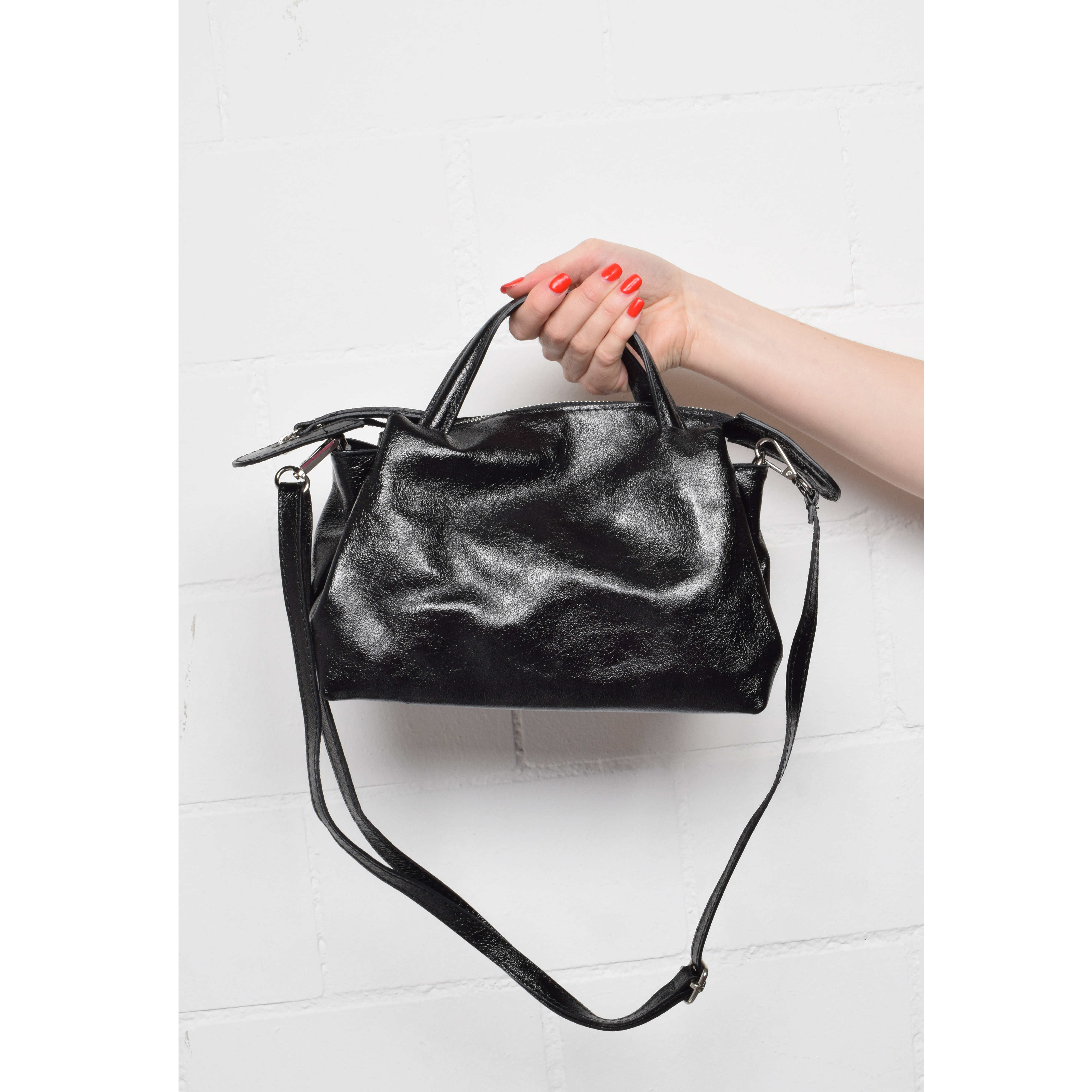 La Garçonne Accessoires Olga Tasche Metallic Nero