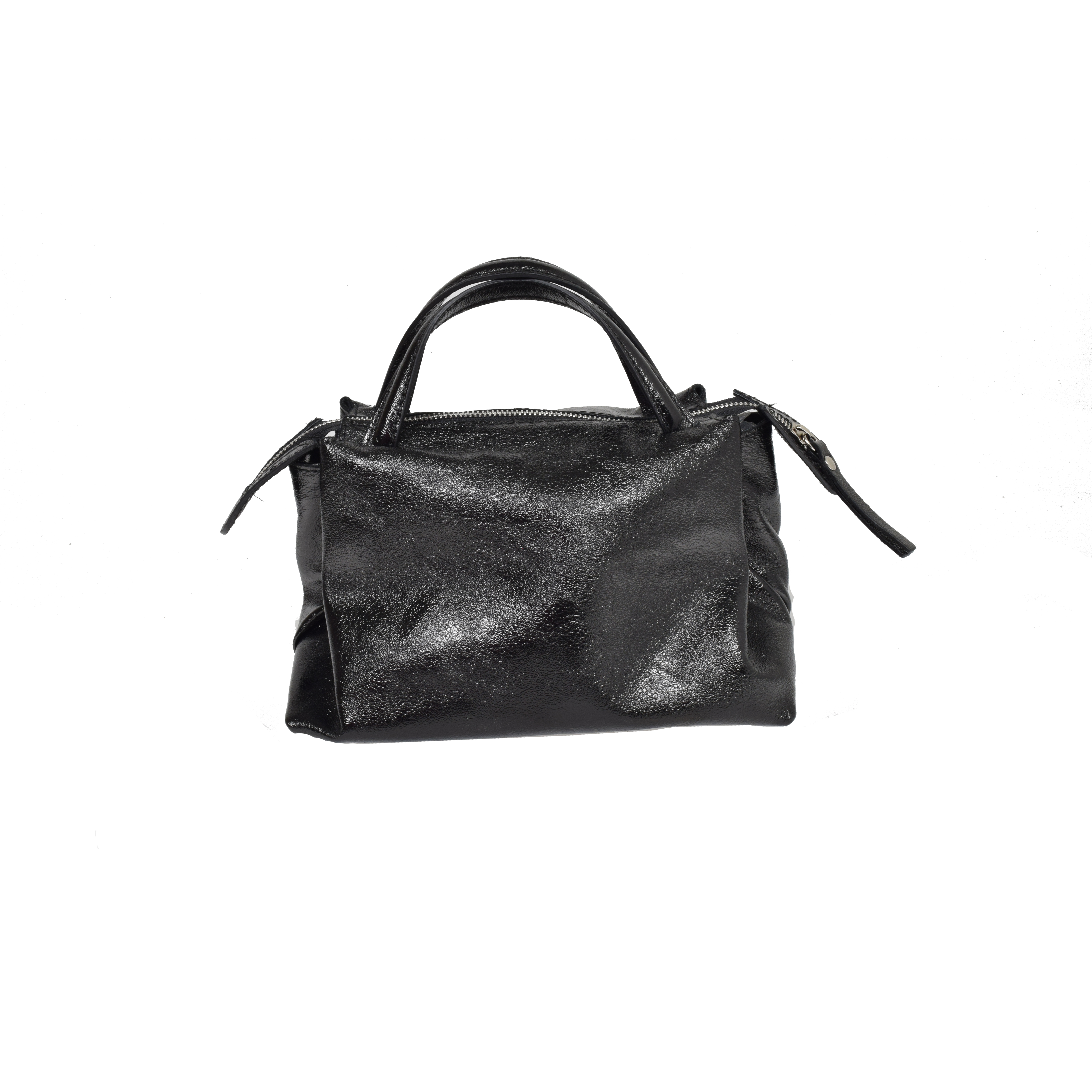 La Garçonne Accessoires Olga La Garconne Accessoires Tasche Metallic Schwarz Vorne