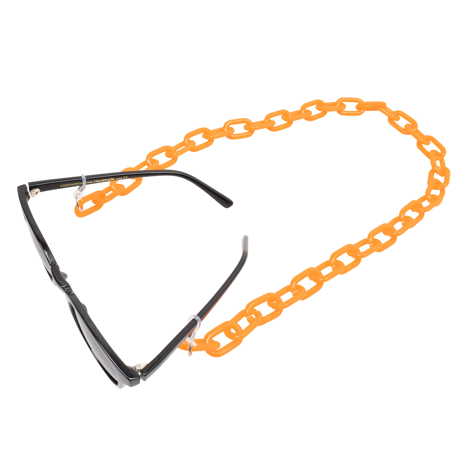 Voila Olivia Brillenkette Tangerine von Voila Packshot mit Brille