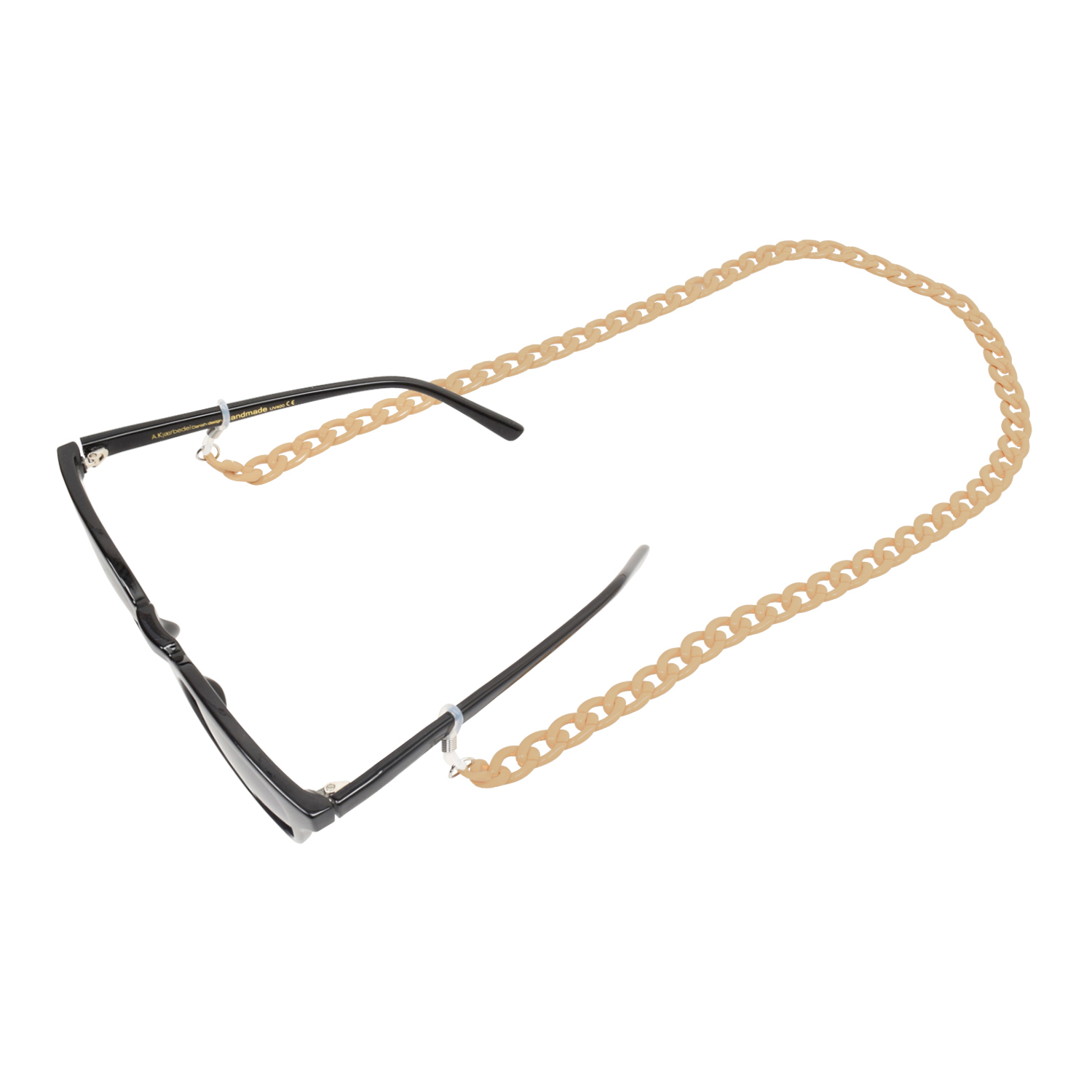 Voila Orely Brillenkette Caramel von Voila Packshot mit Brille