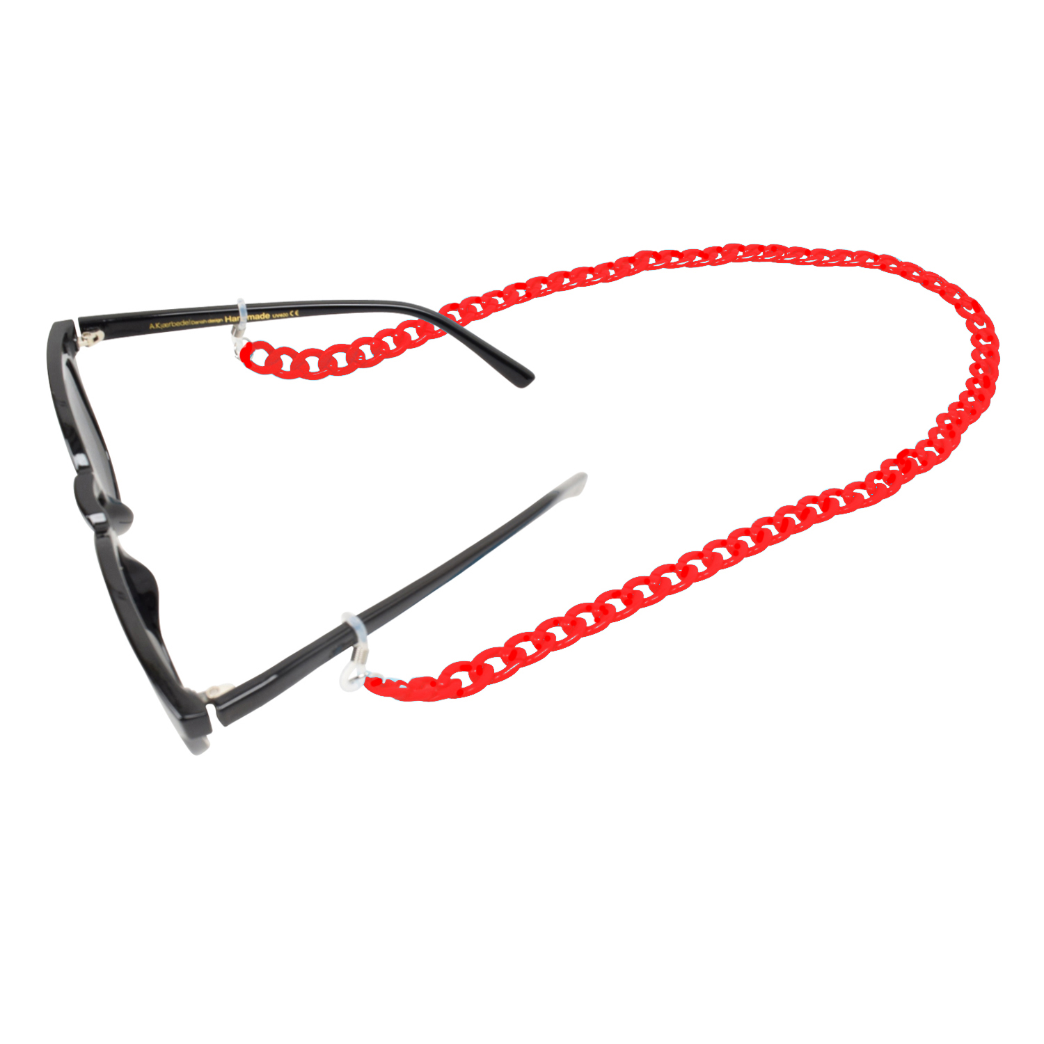 Voila Orely Brillenkette Cherry von Voila Packshot mit Brille