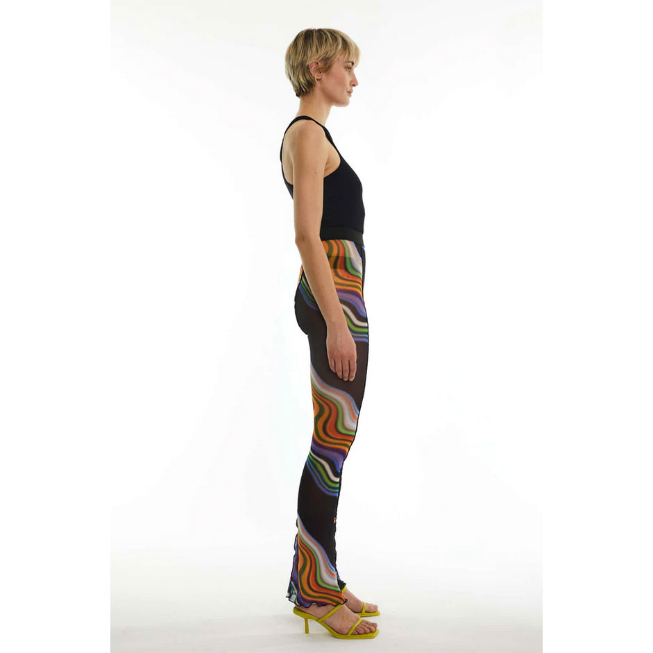 Oval Square Sassy Oval Square Hose schwarz print Model seite