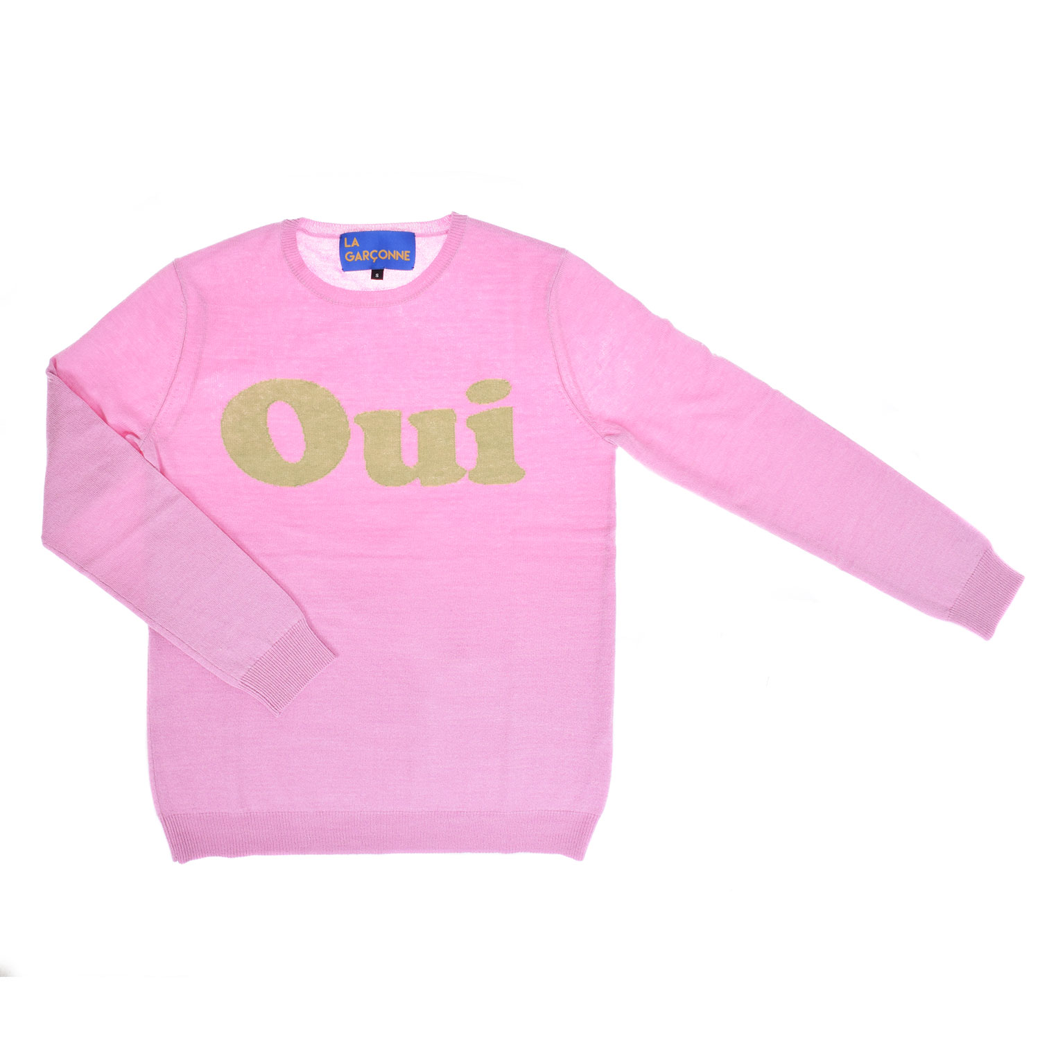 La Garçonne Vetements Oui Strickpullover Lilac/Vert