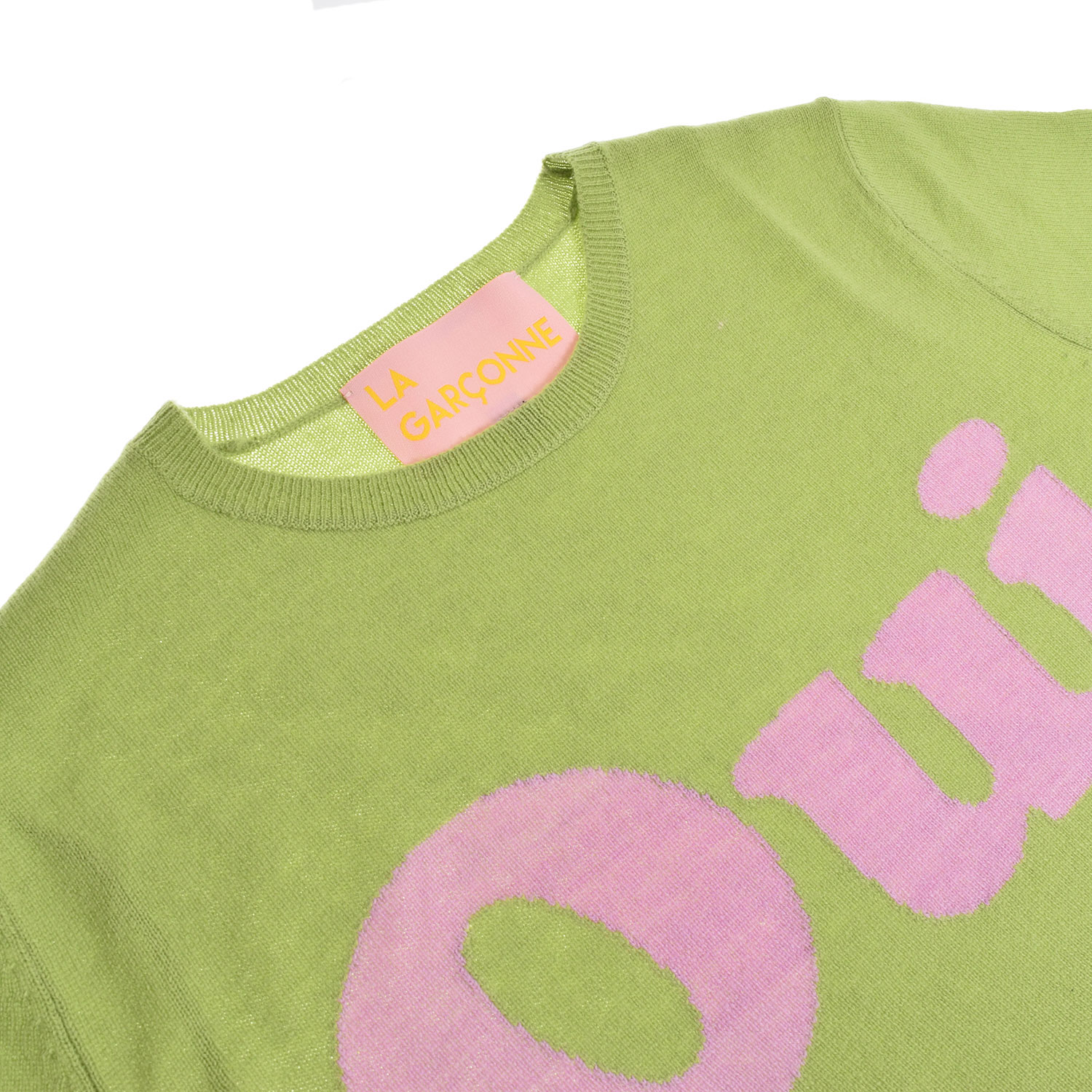 La Garçonne Vetements Oui Strickpullover Vert/Lilac