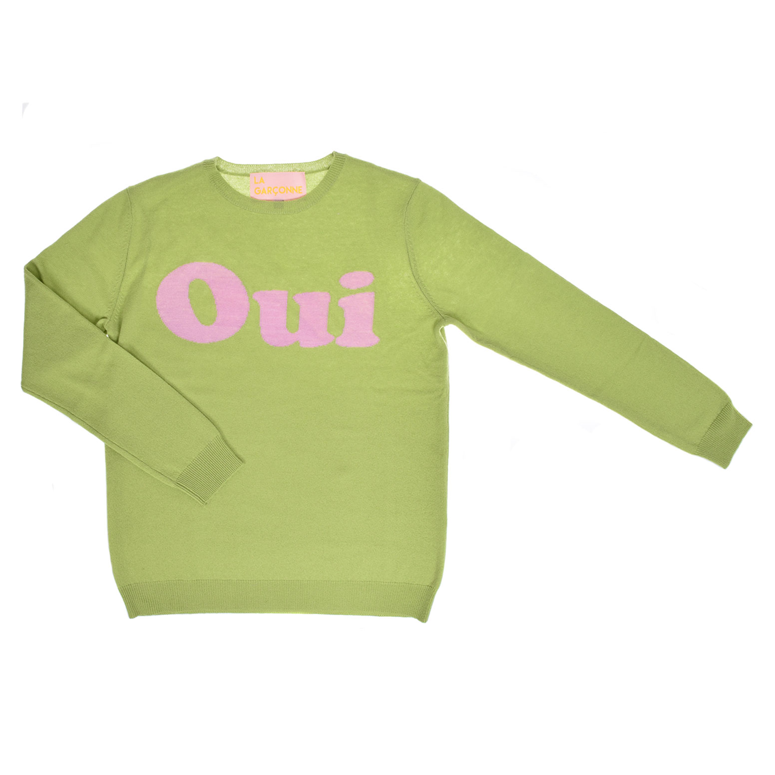 La Garçonne Vetements Oui Strickpullover Vert/Lilac