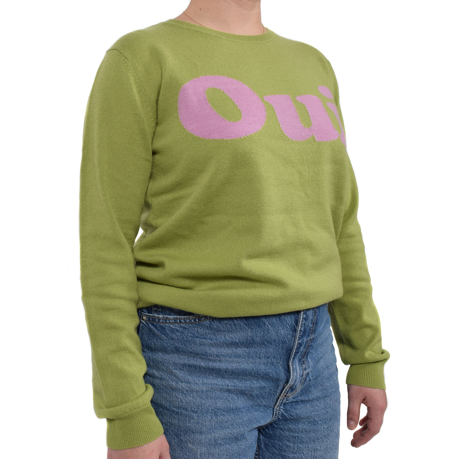 La Garçonne Vetements Oui Strickpullover Vert/Lilac