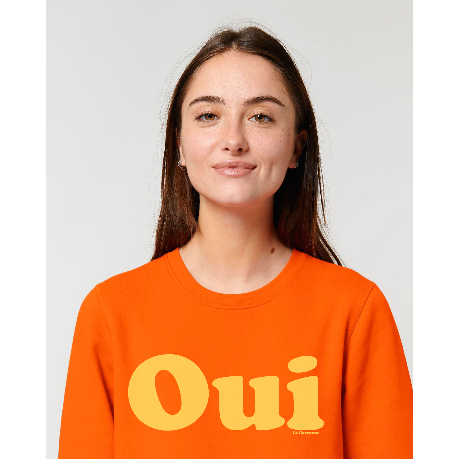 Oui Sweater Bright Orange