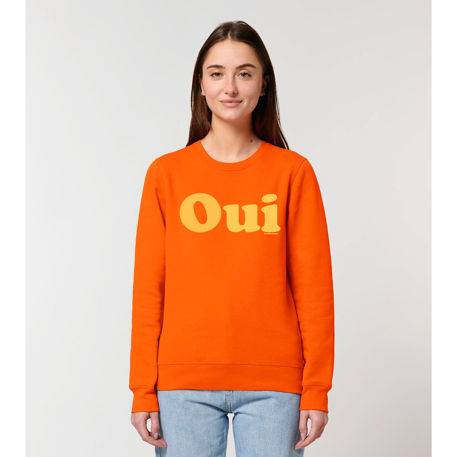 La Garçonne Vetements Oui Sweater Bright Orange