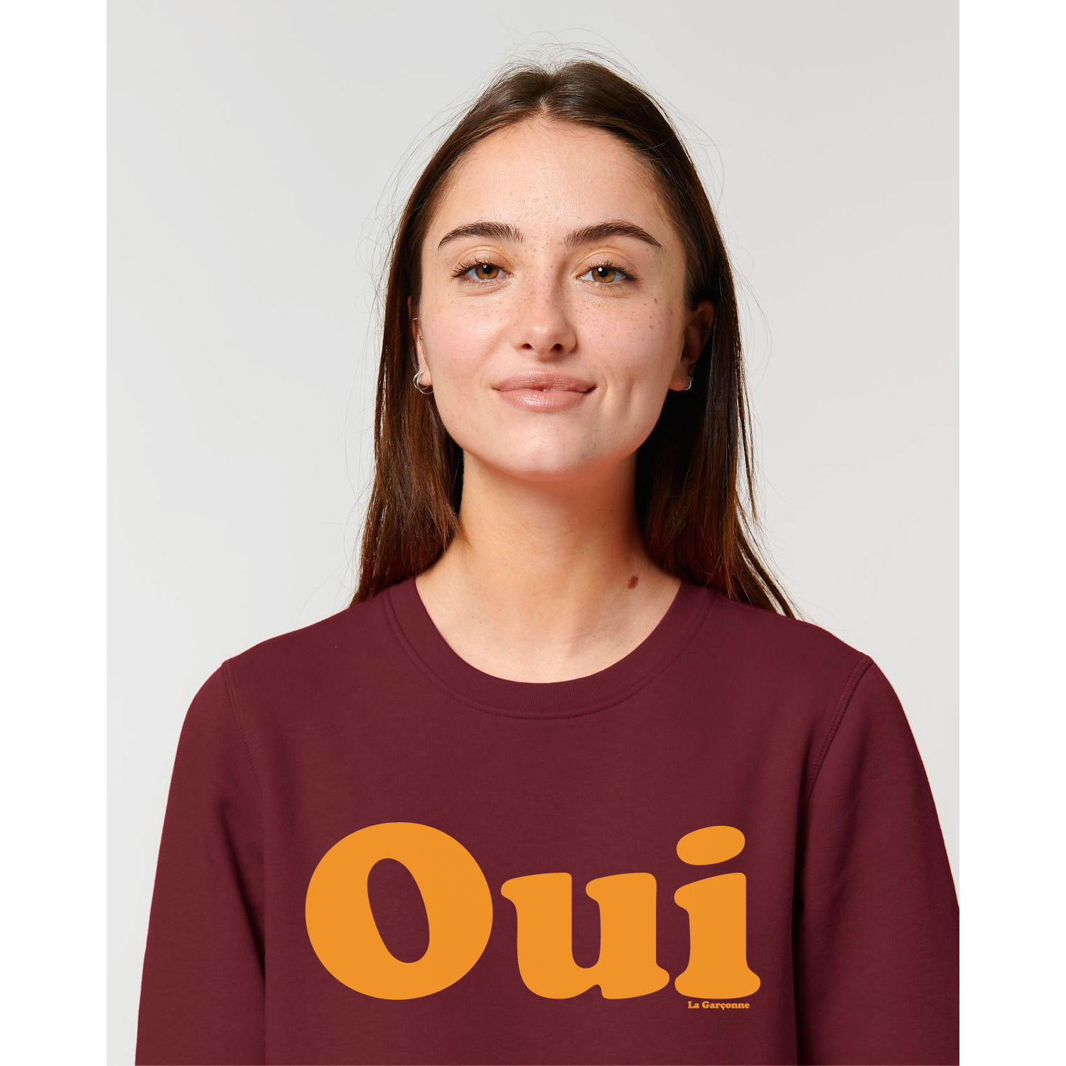 La Garçonne Vetements Oui Sweater Burgundy