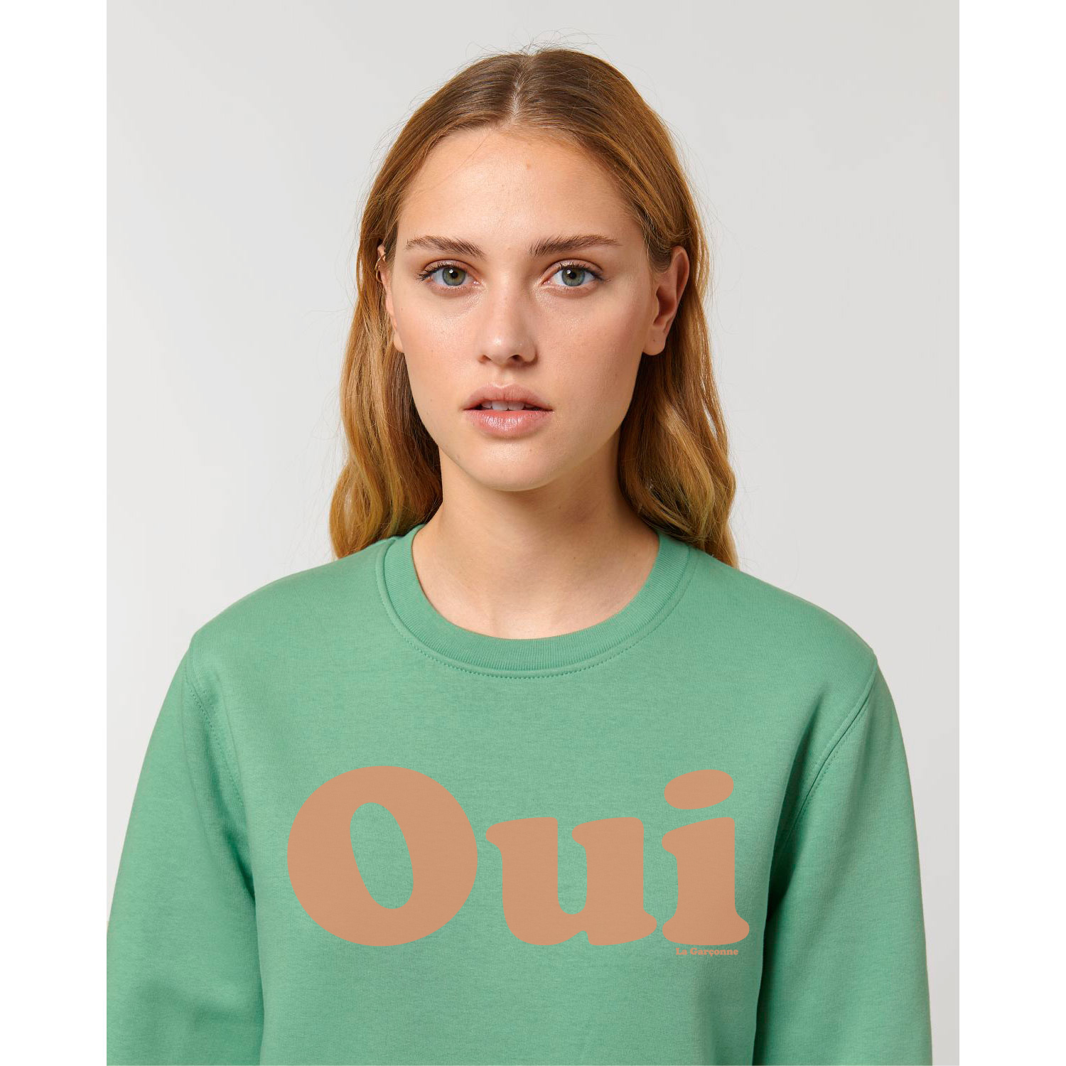 La Garçonne Vetements Oui Sweater Dusty Mint