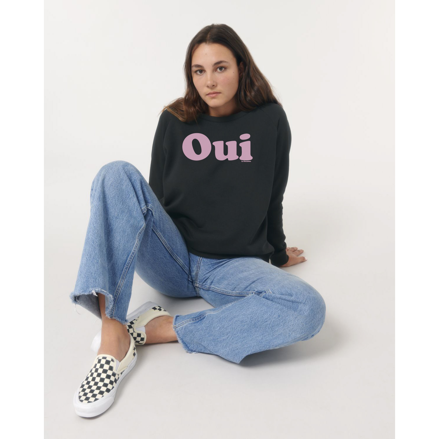 La Garçonne Vetements Oui Sweater Raglan Black
