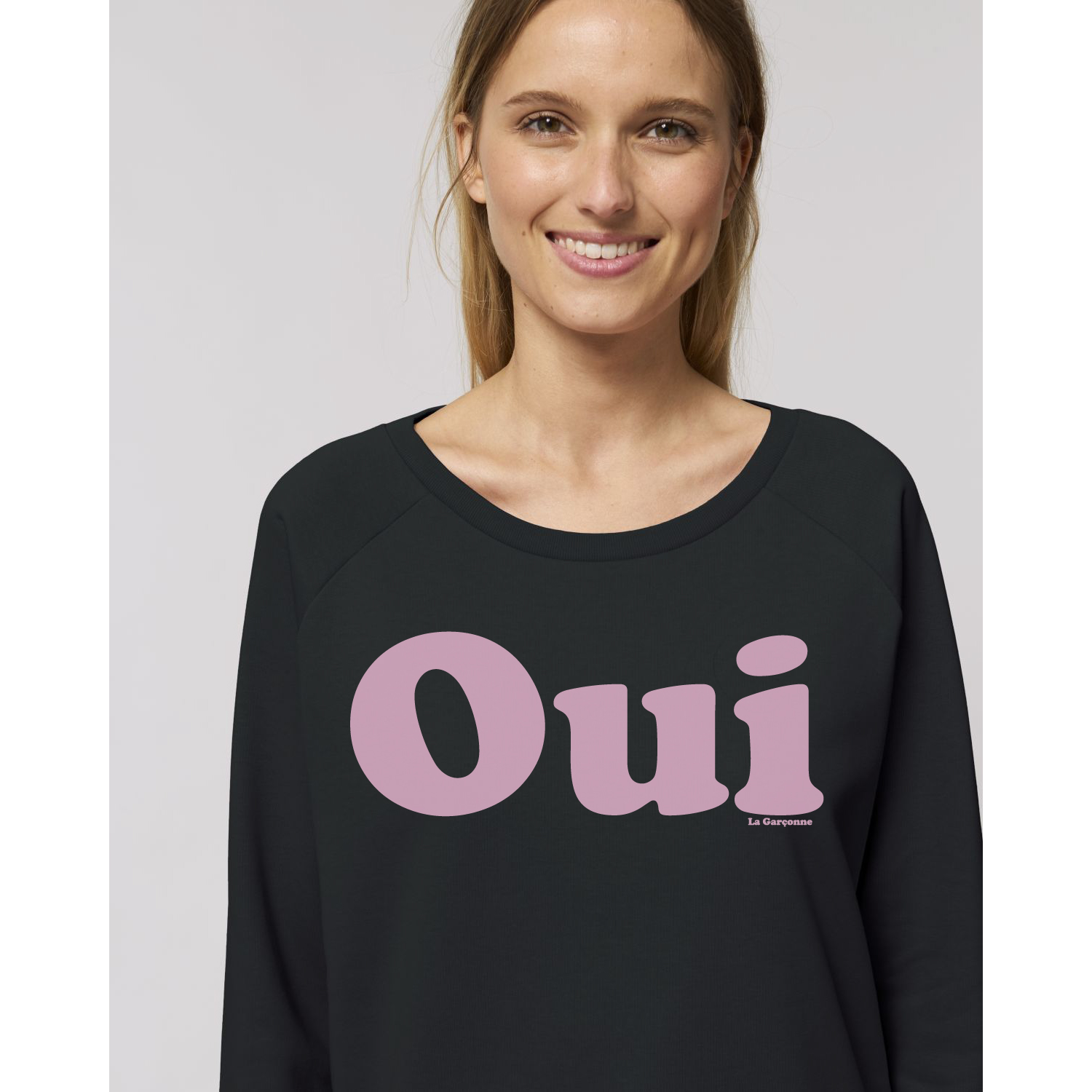Oui Sweater Raglan Black
