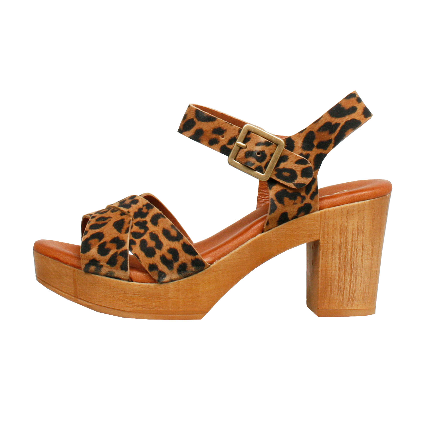 La Garçonne P27 Absatzschuhe Ocre / Leopardo