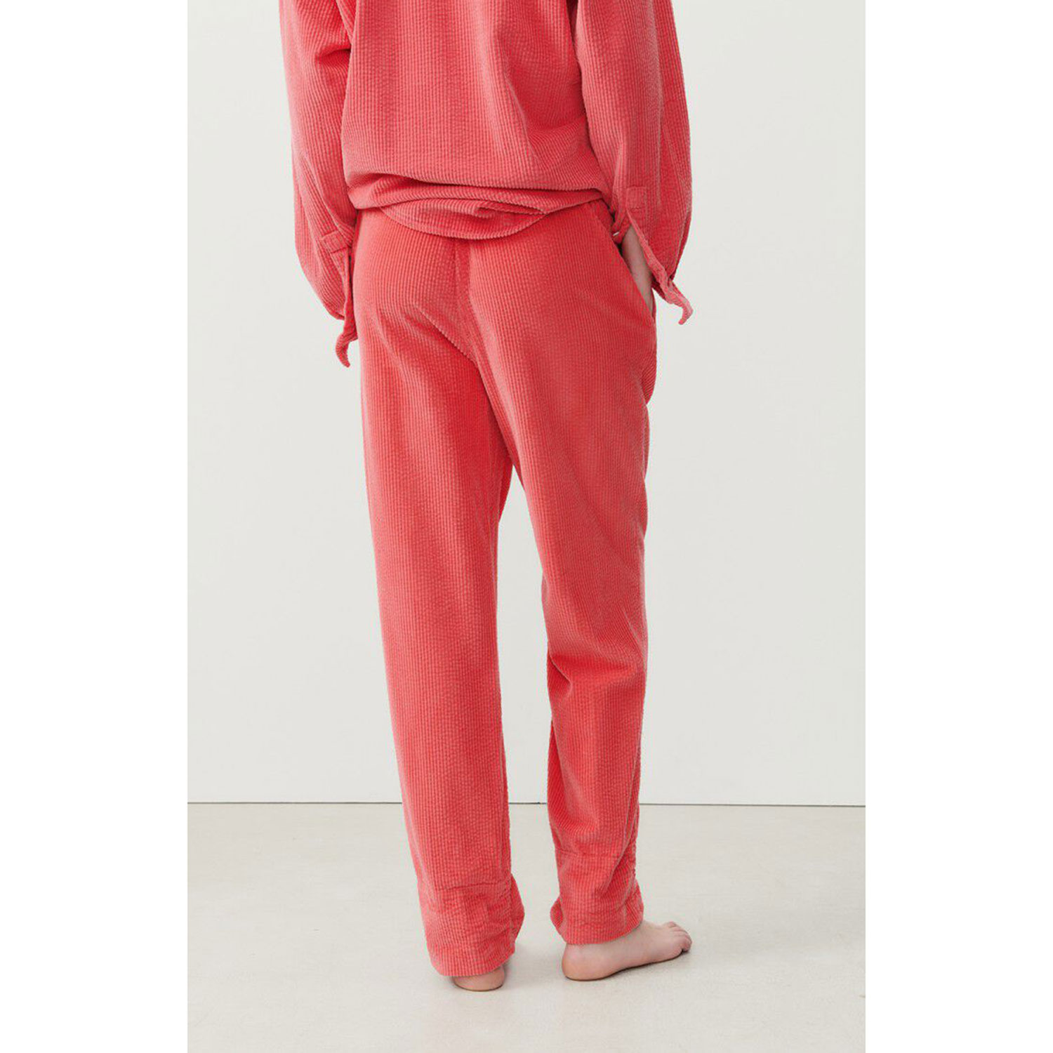 American Vintage Padow American Vintage Hose Rot Pink Model hinten