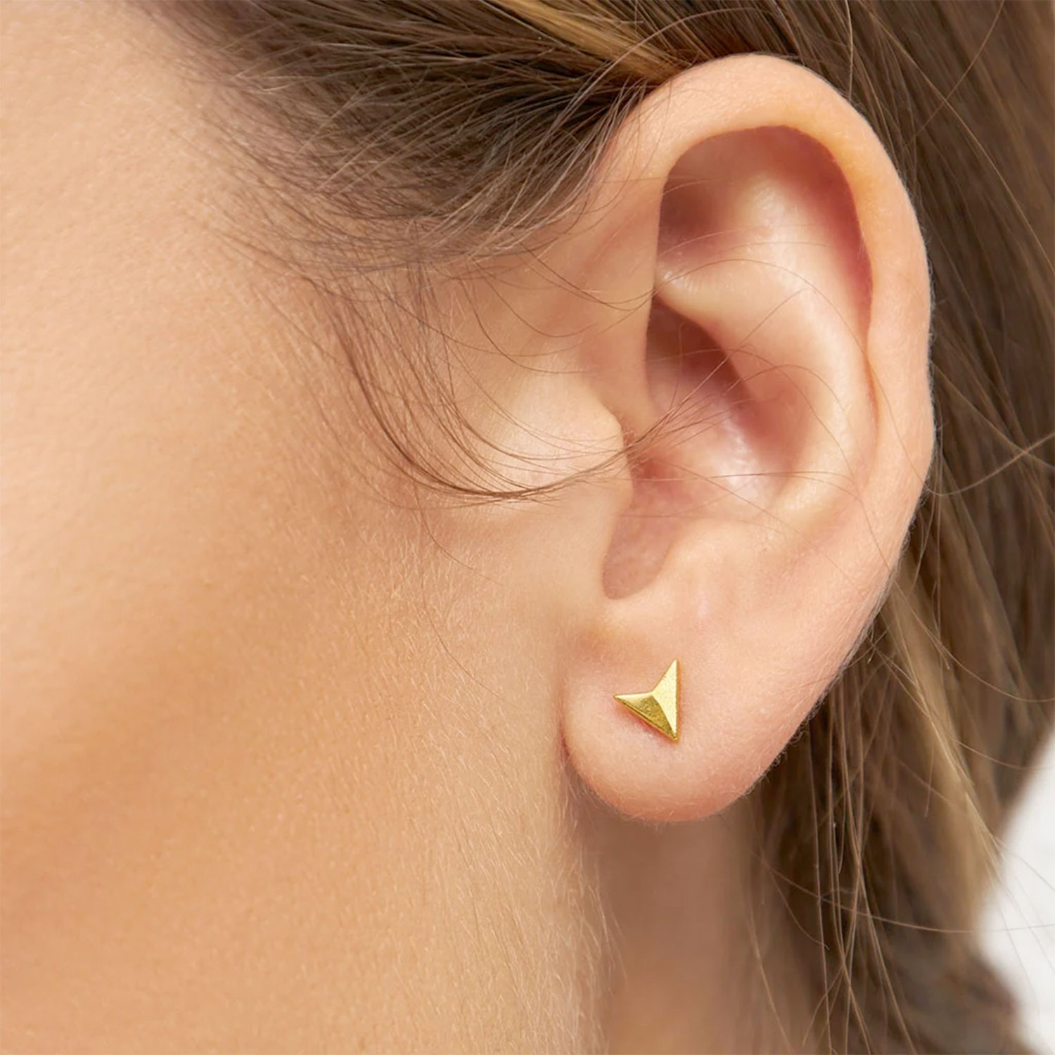 Lulu Copenhagen Paperplane Ohrstecker Vergoldet