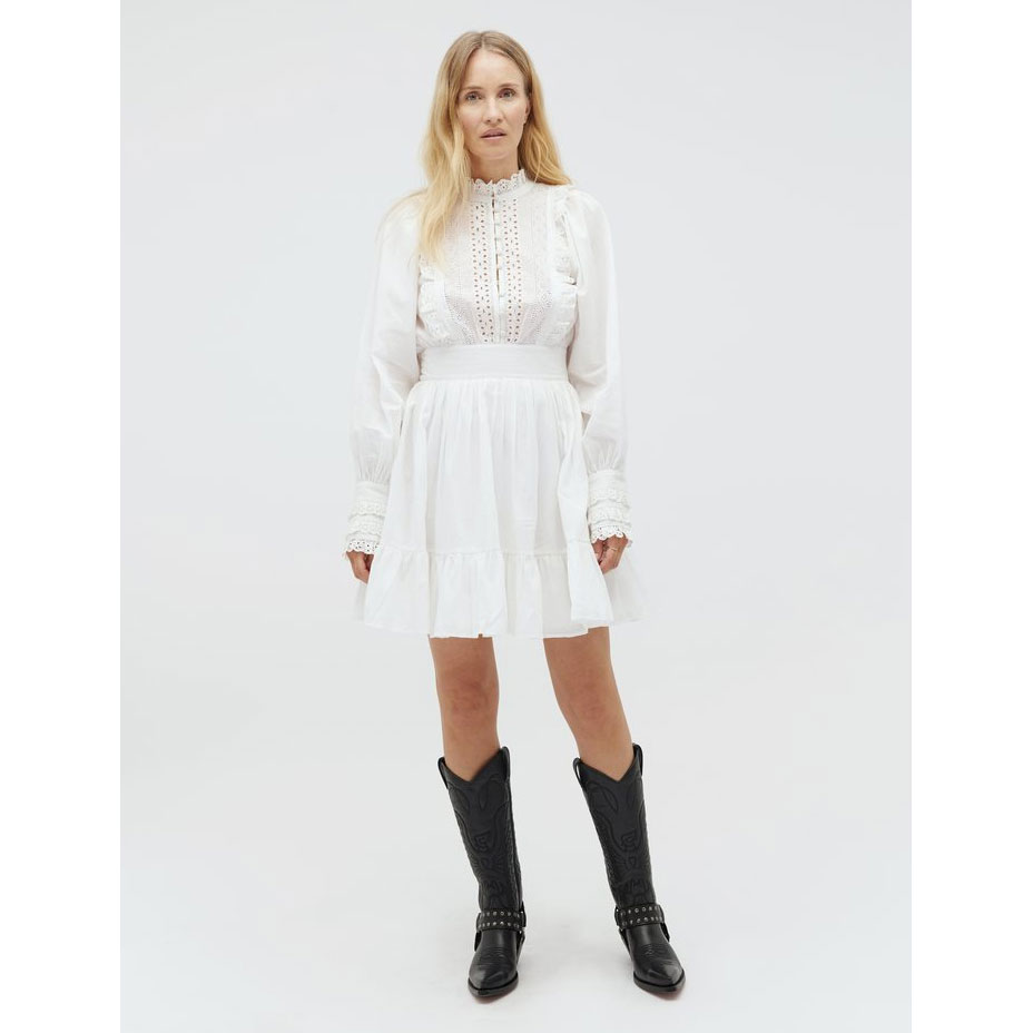 mbyM Parkin Mbym Kleid Weiss Model Vorne