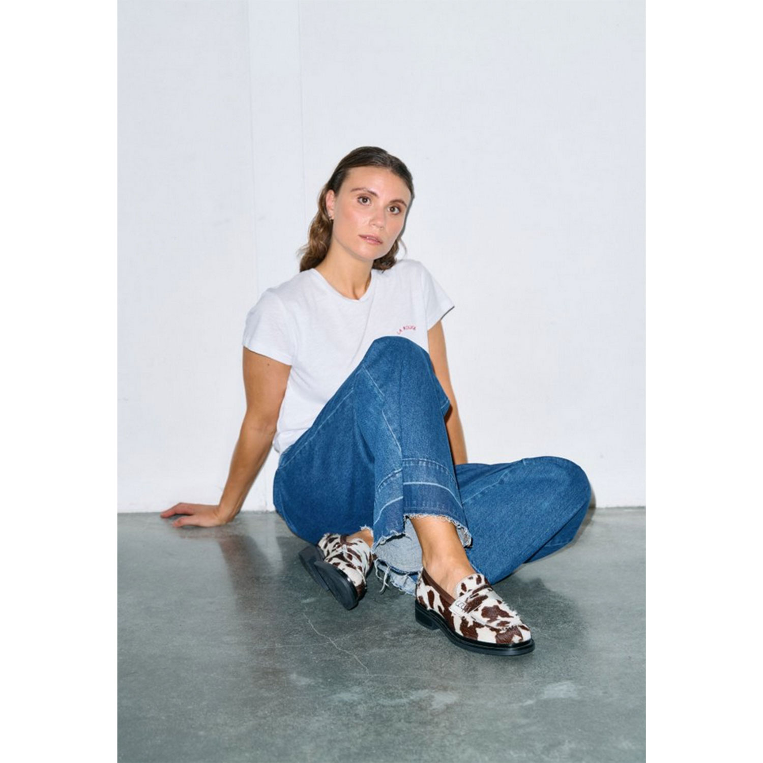 Bukela Patrice Cow Loafer Mucca Lince Cappuccino