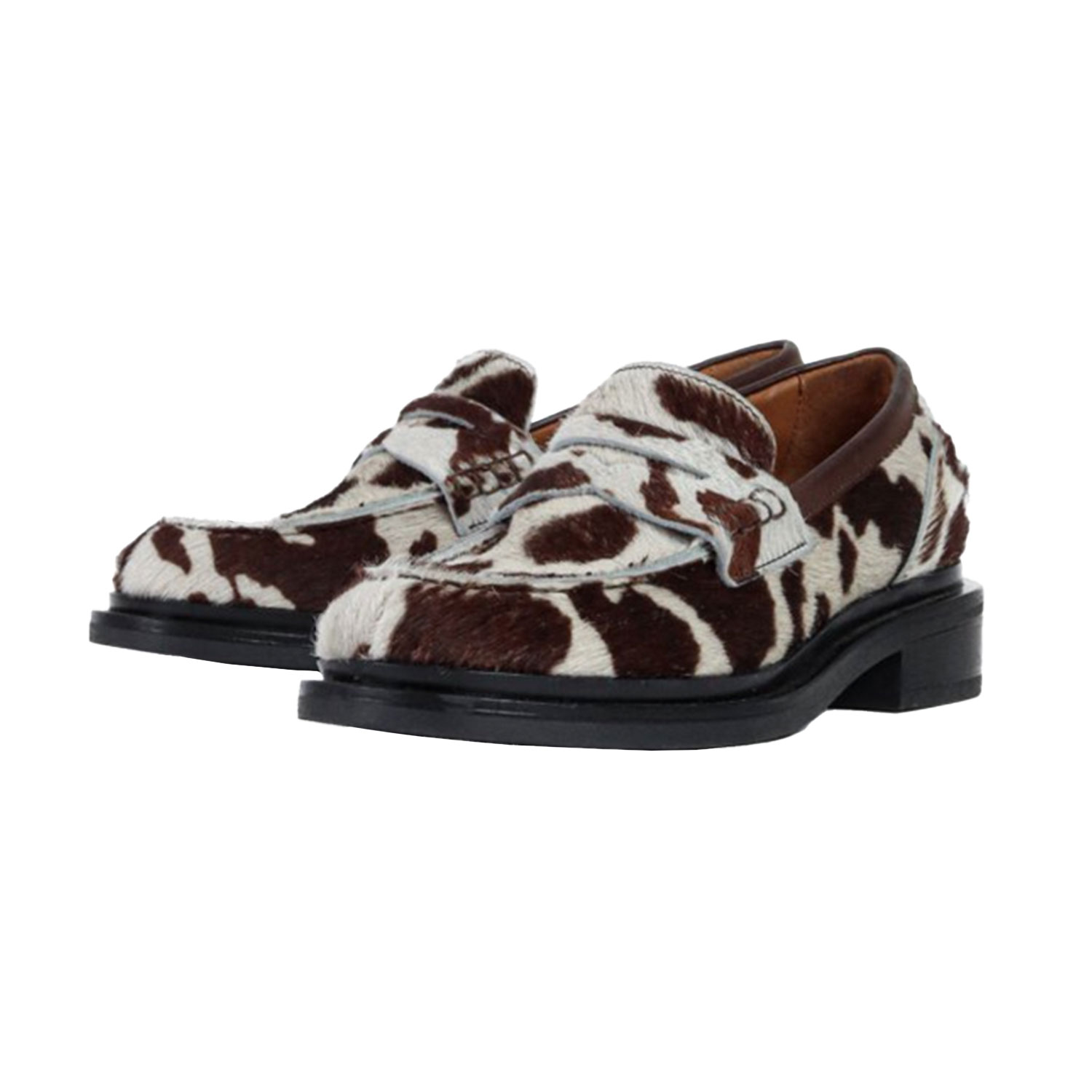 Bukela Patrice Cow Loafer Mucca Lince Cappuccino