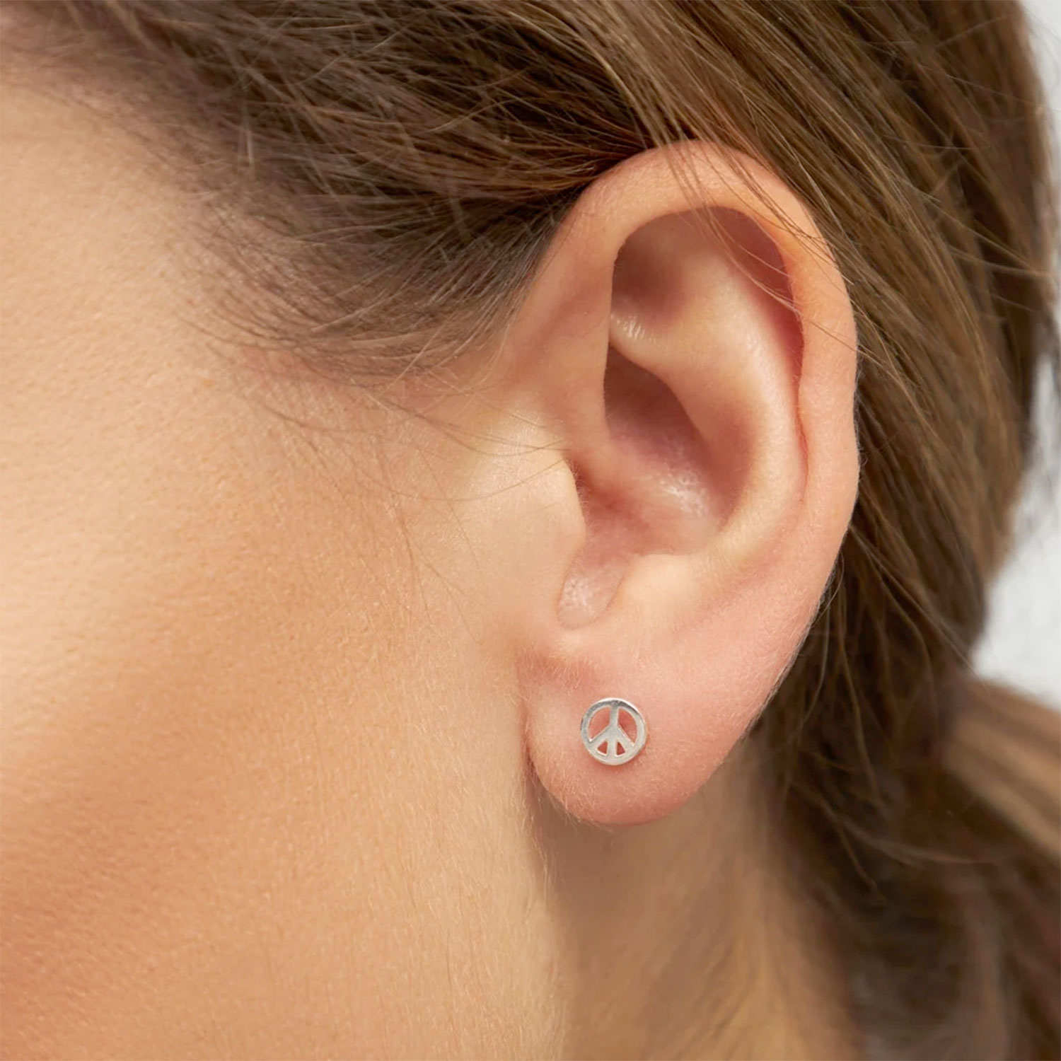 Lulu Copenhagen Peace Ohrstecker Sterlingsilber