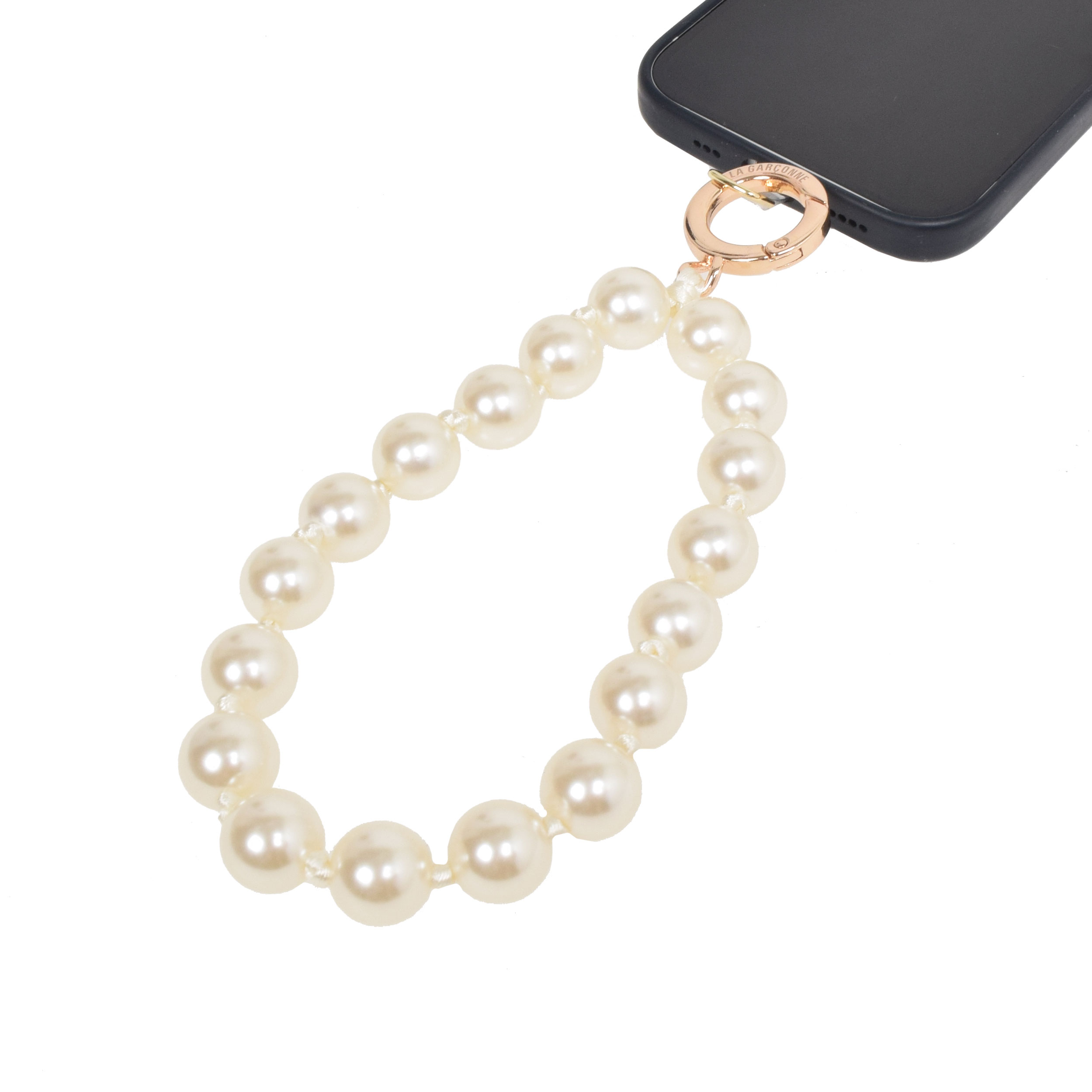 La Garçonne Accessoires Pearls Handykette / Schlüsselanhänger Kurz