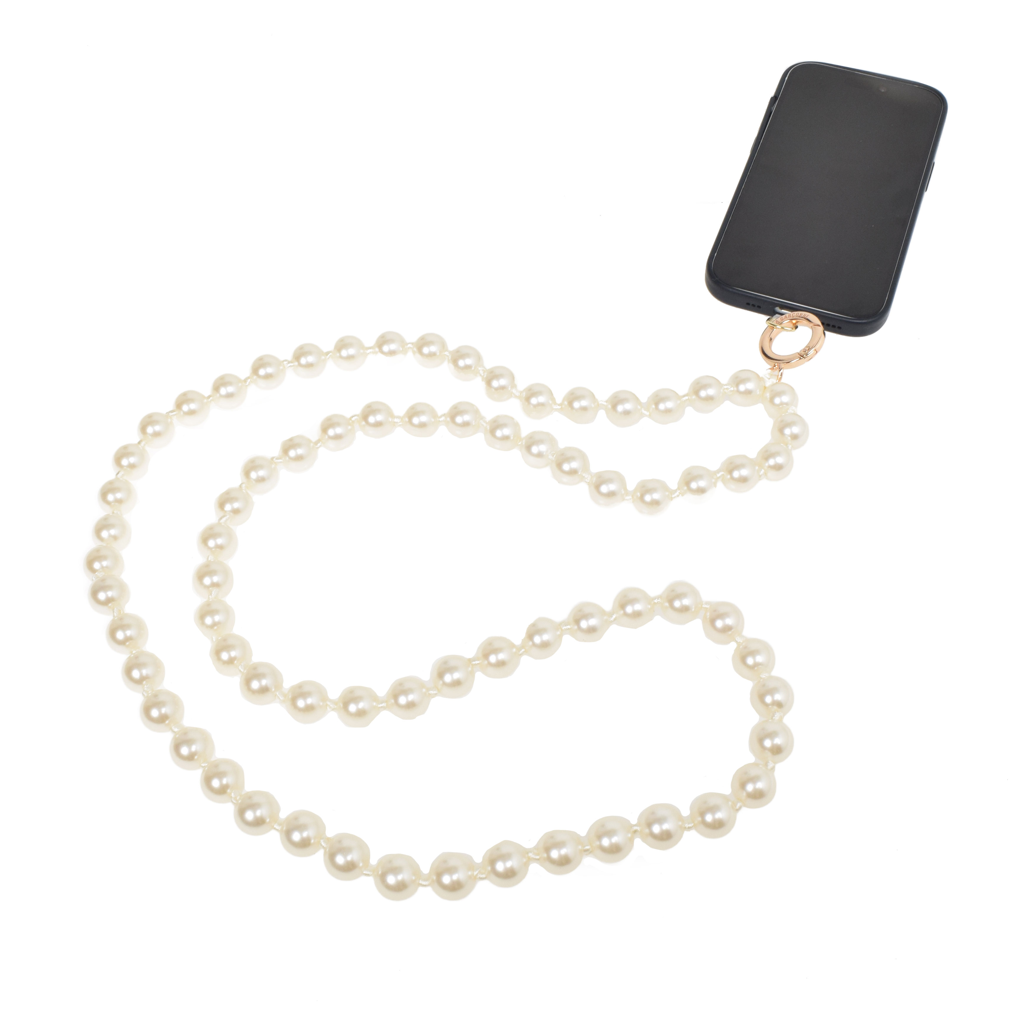 La Garçonne Accessoires Pearls Handykette / Schlüsselanhänger Lang von La Garçonne Accessoires Vorne