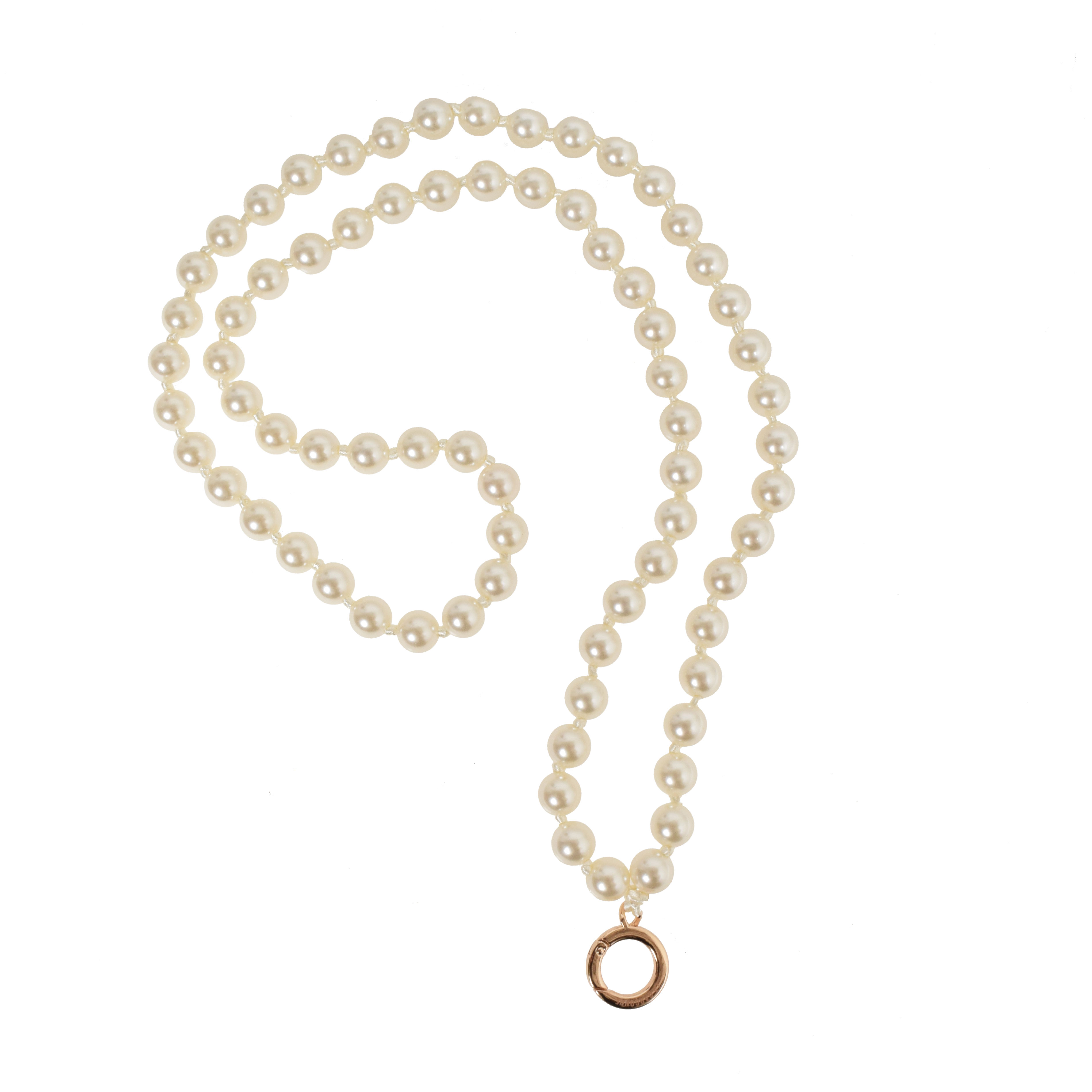 La Garçonne Accessoires Pearls Handykette / Schlüsselanhänger Lang von La Garçonne Accessoires vorne