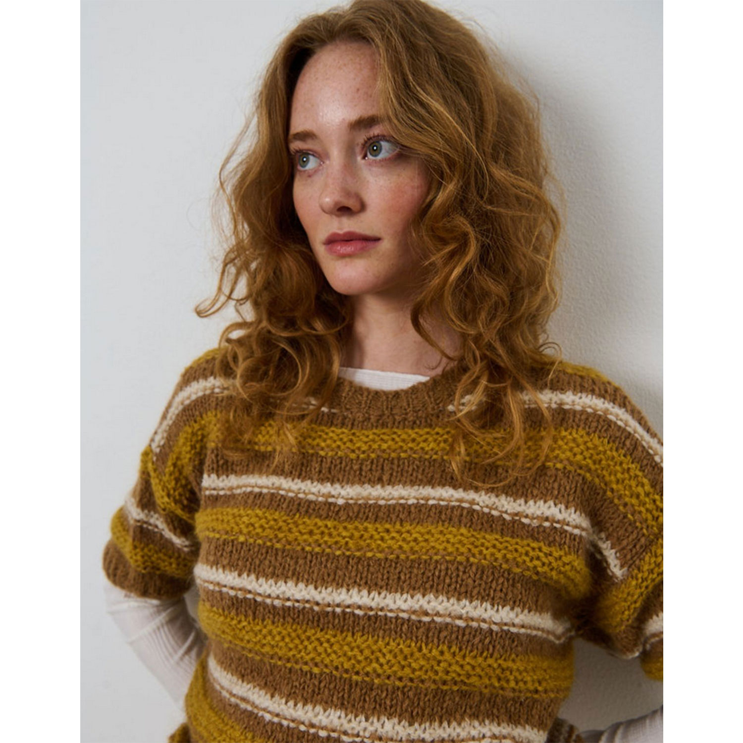 La Rouge Pernille Pullover Yellow Stripe