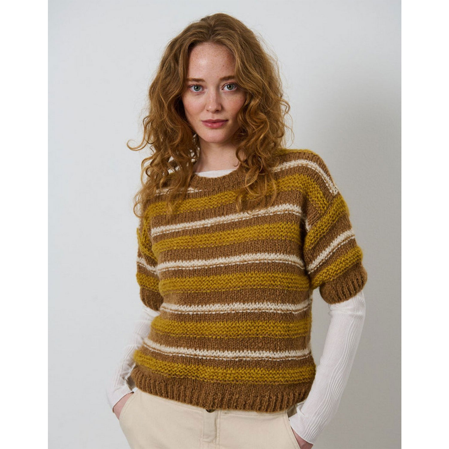 La Rouge Pernille Pullover Yellow Stripe