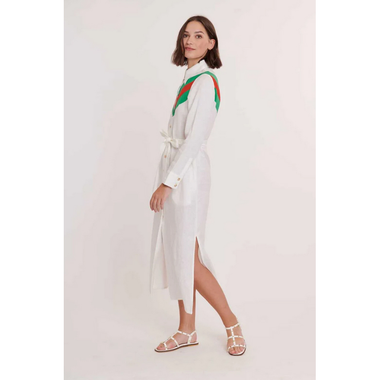 Derhy Perrinette Derhy Kleid Weiss Model Seite