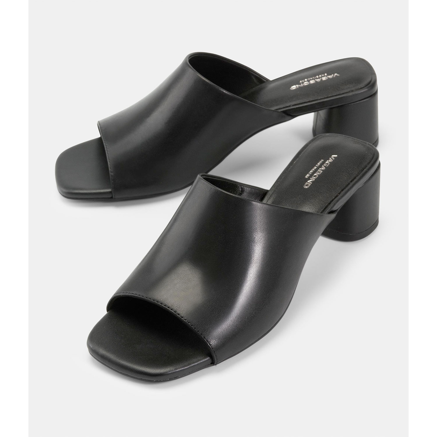 Vagabond Piper Mules Black