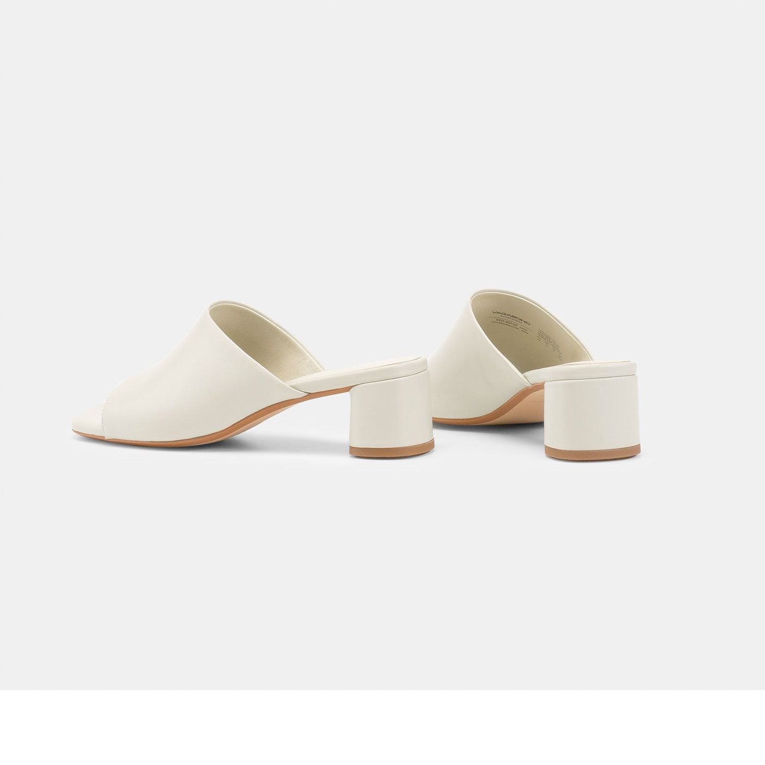 Vagabond Piper Mules Off White