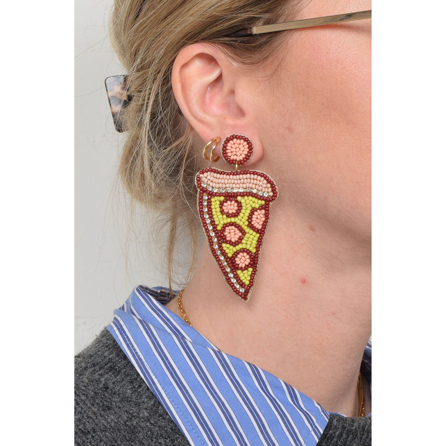 La Garçonne Bijoux Pizza Ohrstecker