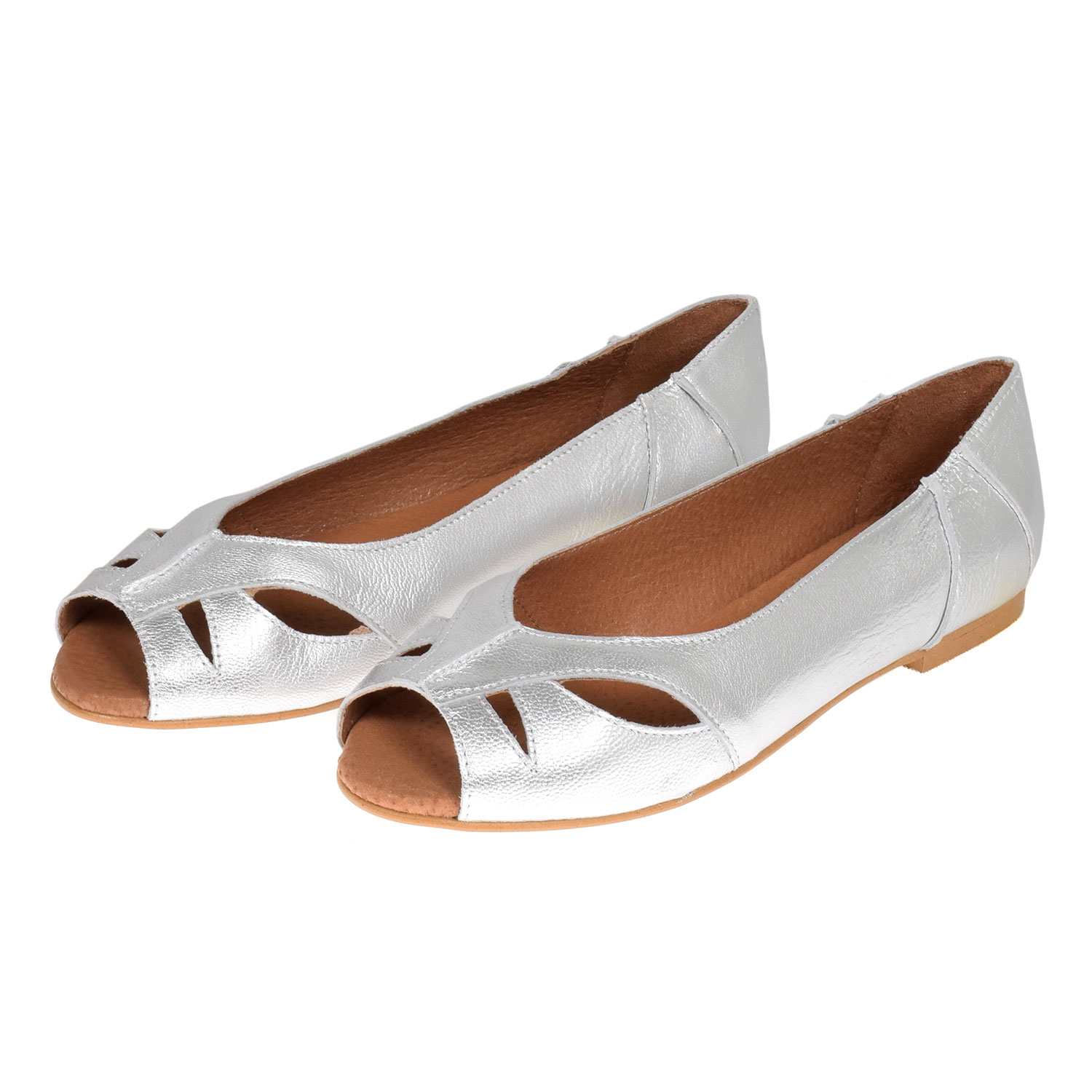 La Garçonne Veronica Sandalen Metallic Plata