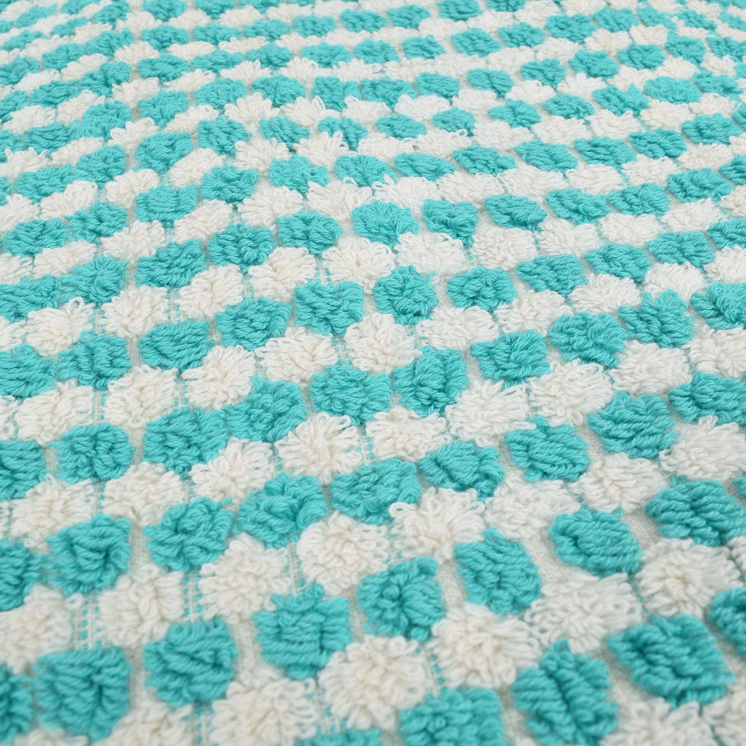 La Garçonne Home Pompom Badetuch Turquoise