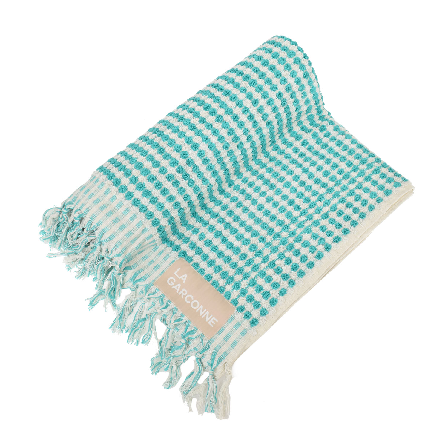 La Garçonne Home Pompom La Garçonne Home Badetuch Türkis