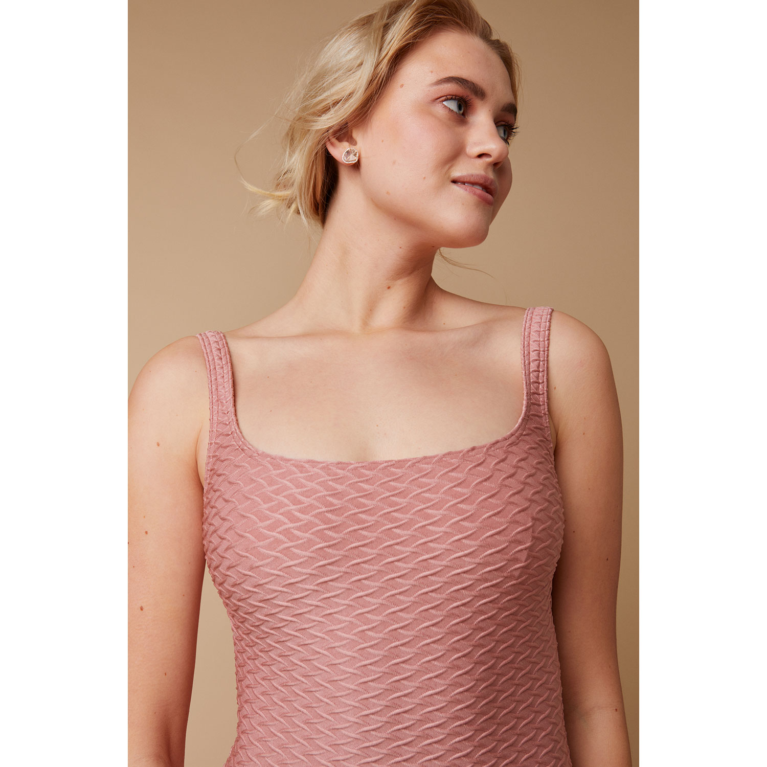 Paula Poppy Badekleid Caramel