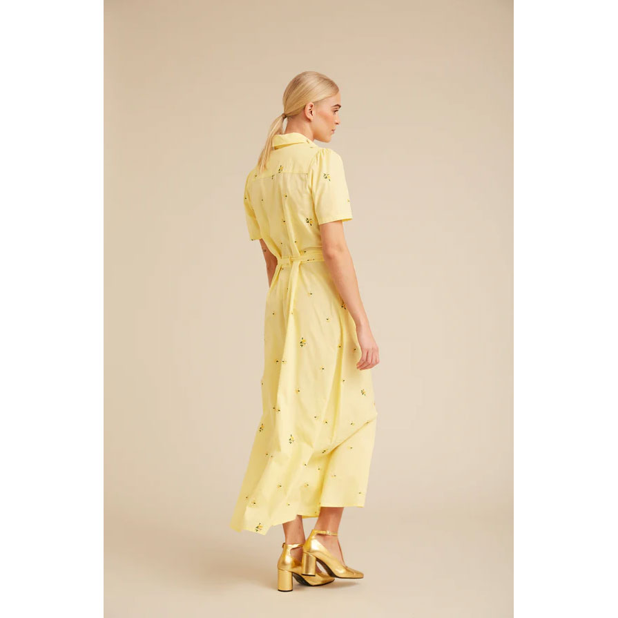 Hunkøn Presley Kleid Yellow Floral