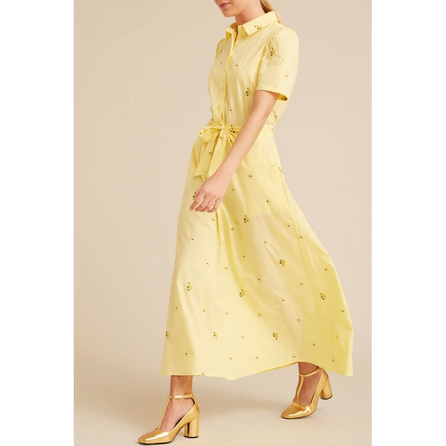Hunkøn Presley Kleid Yellow Floral