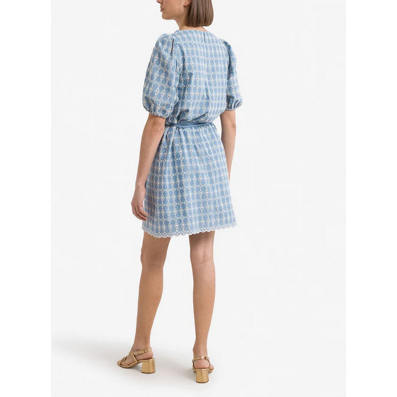 Derhy Princesse Derhy Kleid Blau Model Hinten